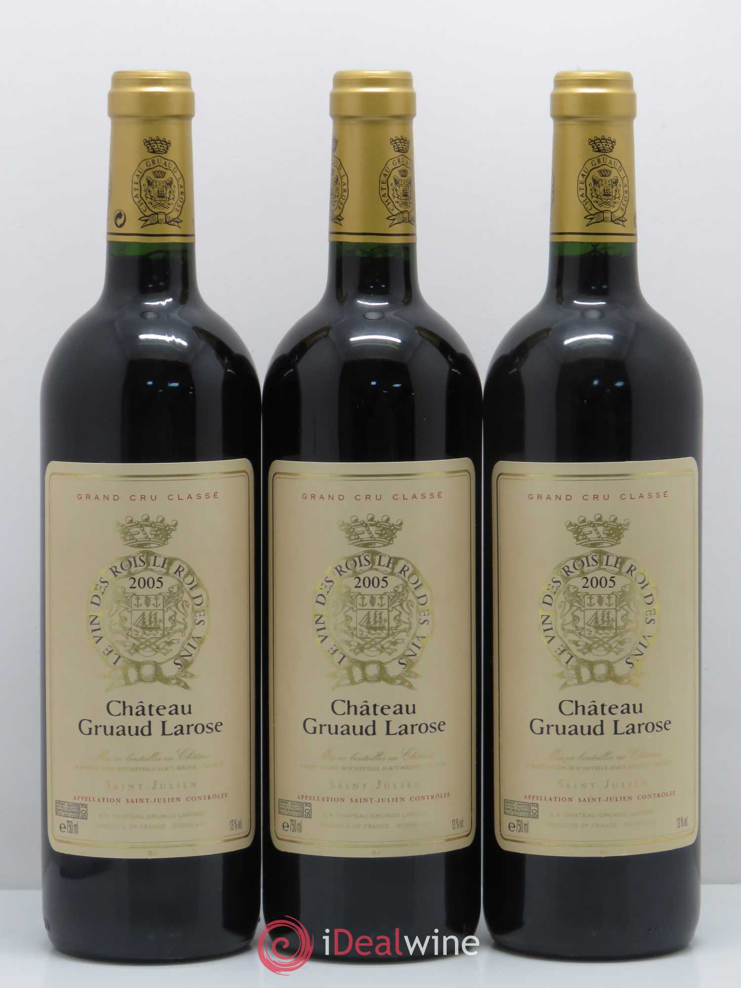 Château Gruaud Larose 2ème Grand Cru Classé 2005 - Lot de 3 bouteilles - 0
