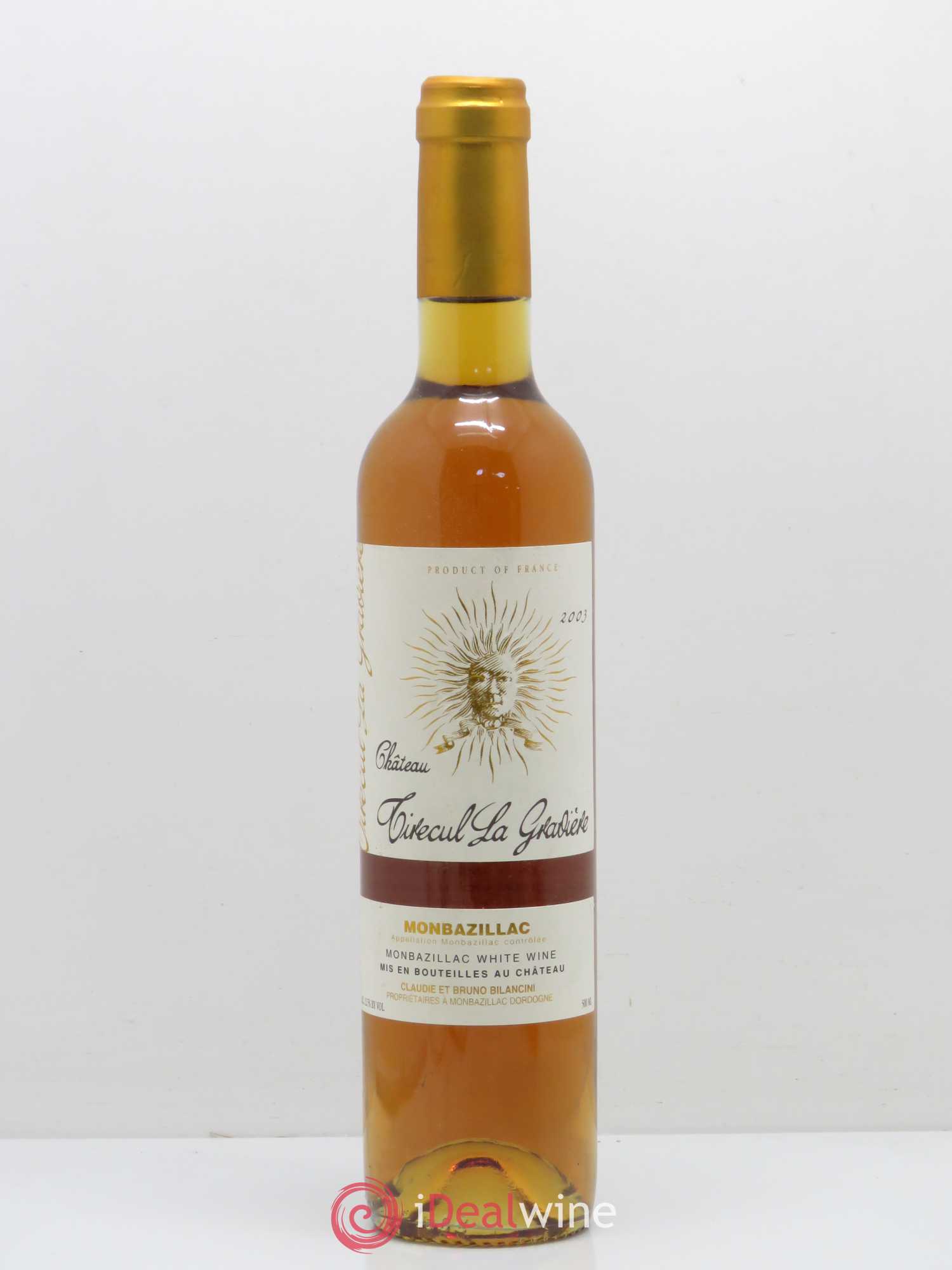 Monbazillac Château Tirecul La Gravière Bruno et Claudie Bilancini 2003 - Lotto di 1 bottiglia - 0