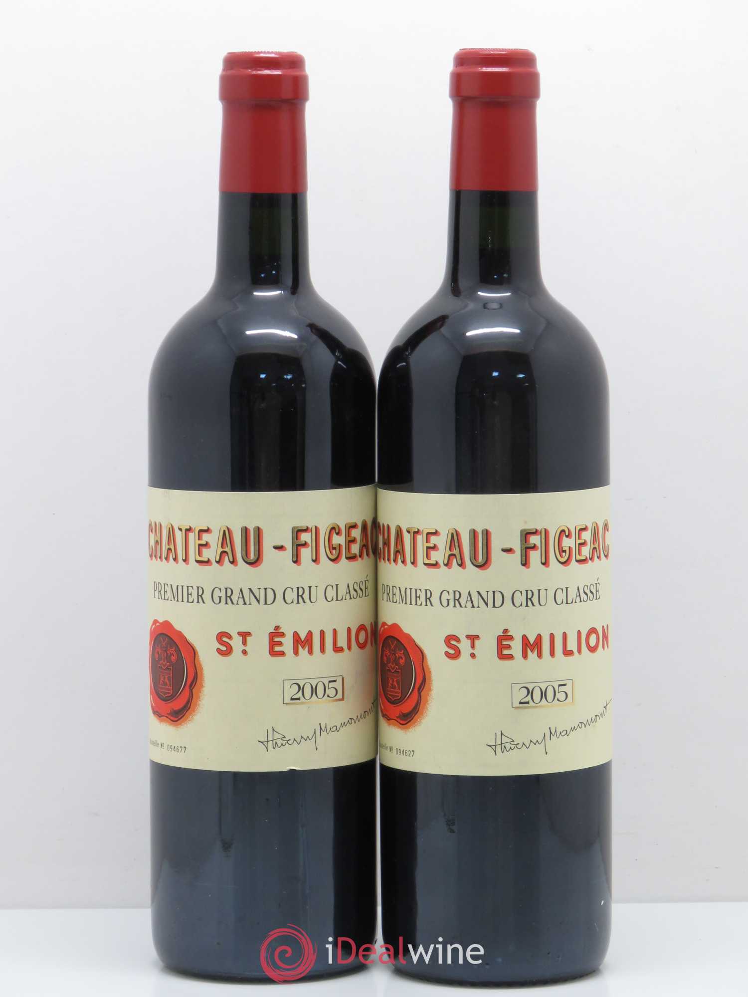 Château Figeac 1er Grand Cru Classé A 2005 - Lot de 2 bouteilles - 0