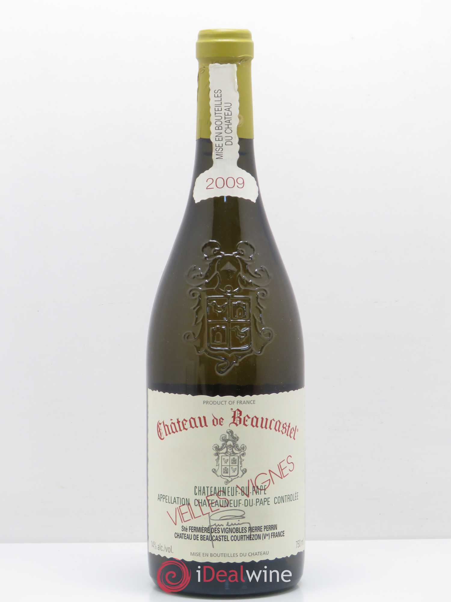 Châteauneuf-du-Pape Château de Beaucastel Vieilles vignes Roussanne Famille Perrin 2009 - Lot de 1 bouteille - 0
