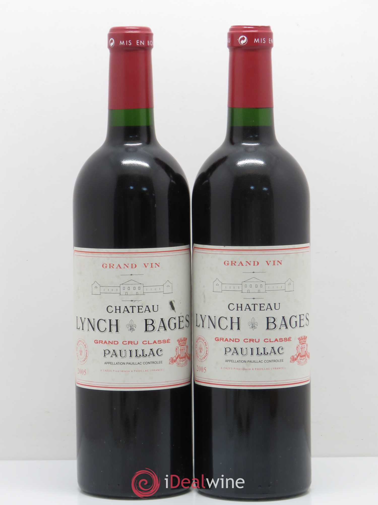 Château Lynch Bages 5ème Grand Cru Classé 2005 - Lot de 2 bouteilles - 0