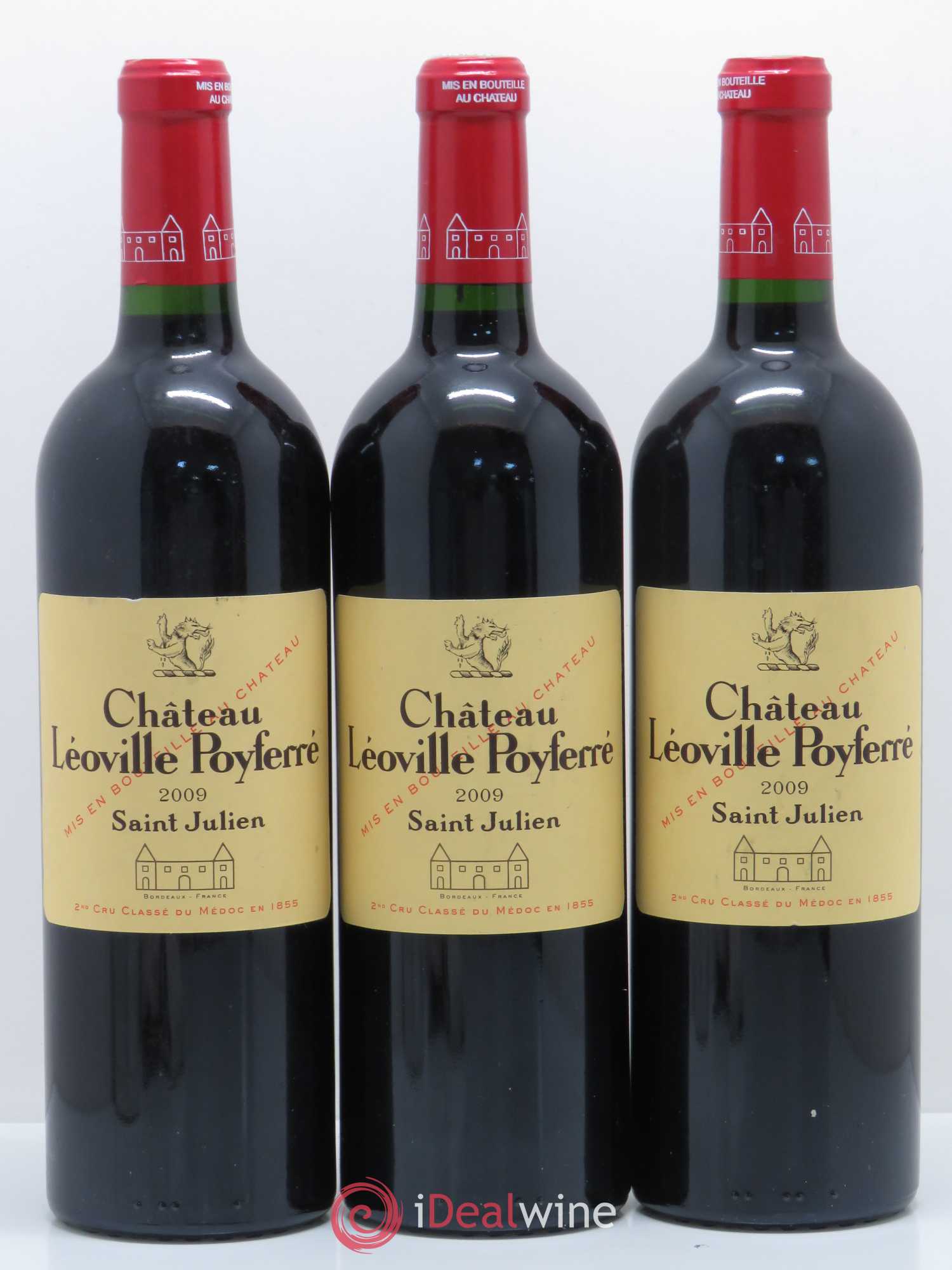 Château Léoville Poyferré 2ème Grand Cru Classé 2009 - Lot de 3 bouteilles - 0