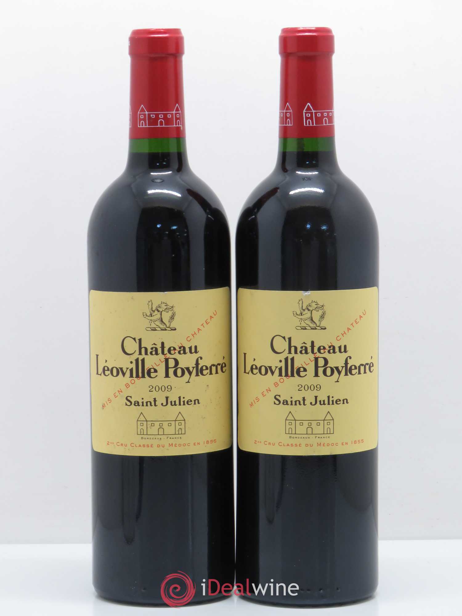 Château Léoville Poyferré 2ème Grand Cru Classé 2009 - Lot de 2 bouteilles - 0