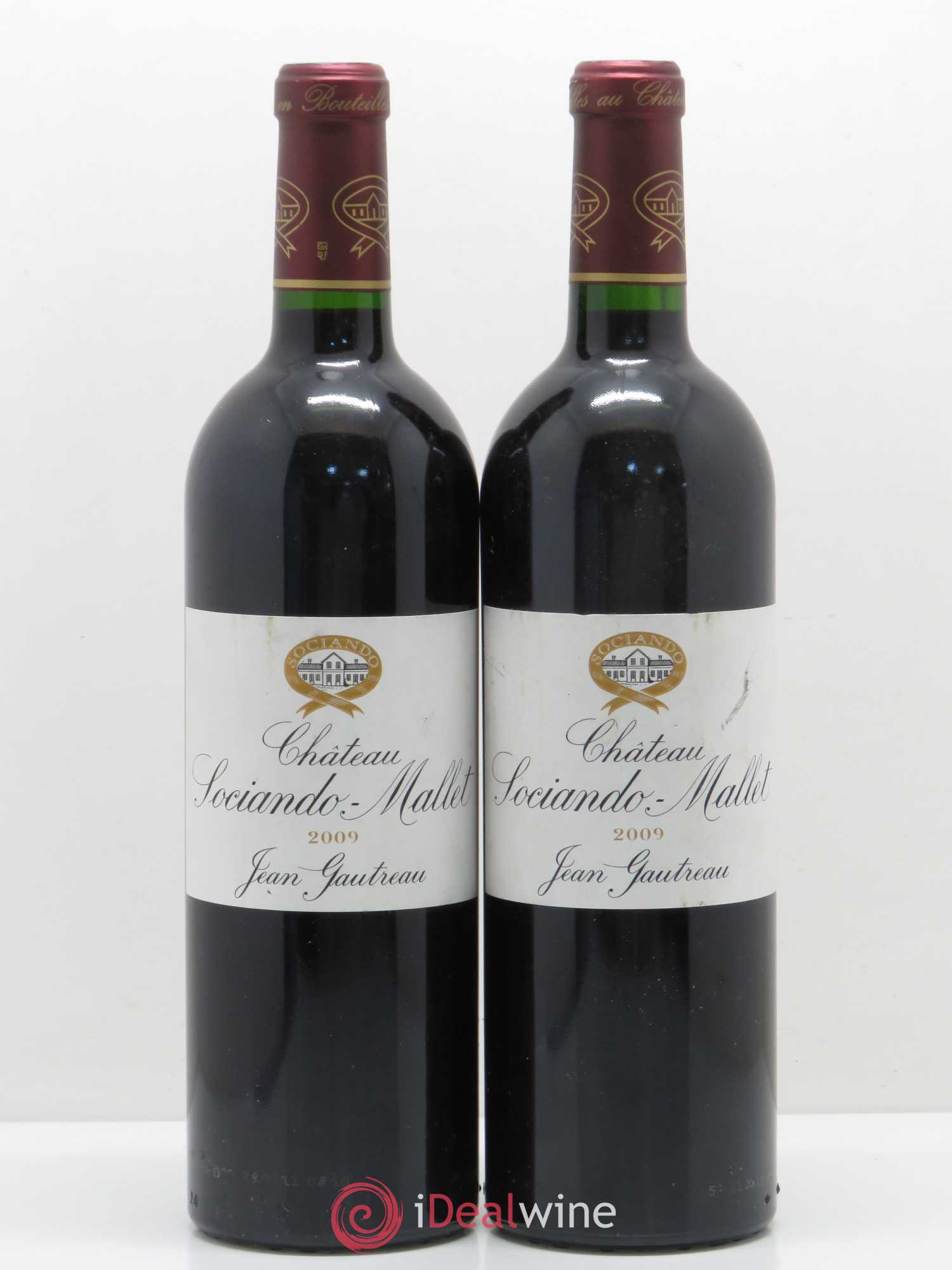 Château Sociando Mallet 2009 - Lot de 2 bouteilles - 0