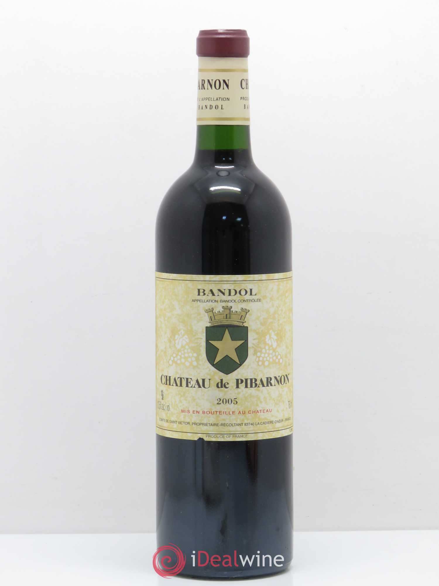 Bandol Château de Pibarnon Comte de Saint-Victor 2005 - Lot de 1 bouteille - 0