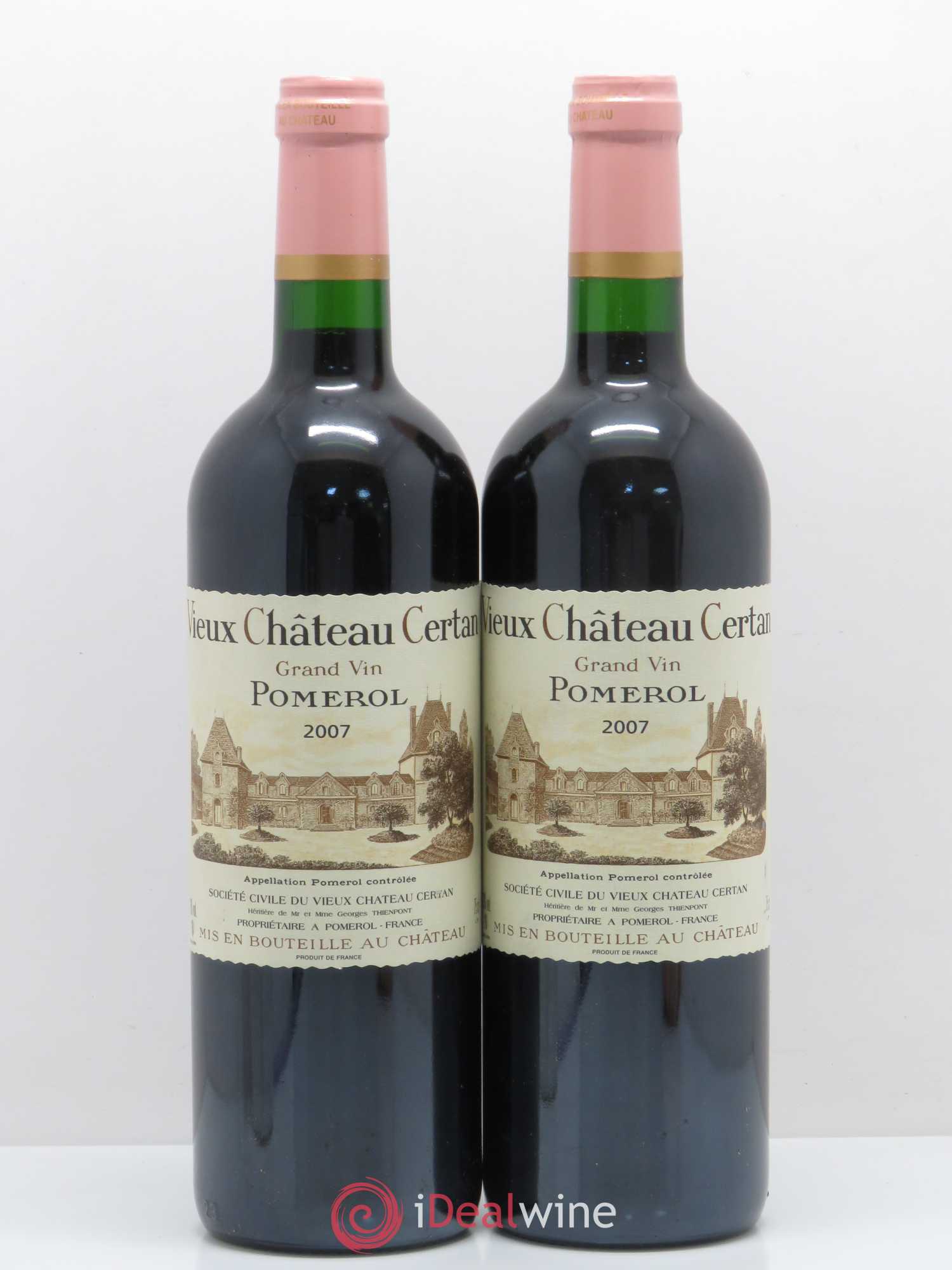 Vieux Château Certan 2007 - Lot de 2 bouteilles - 0