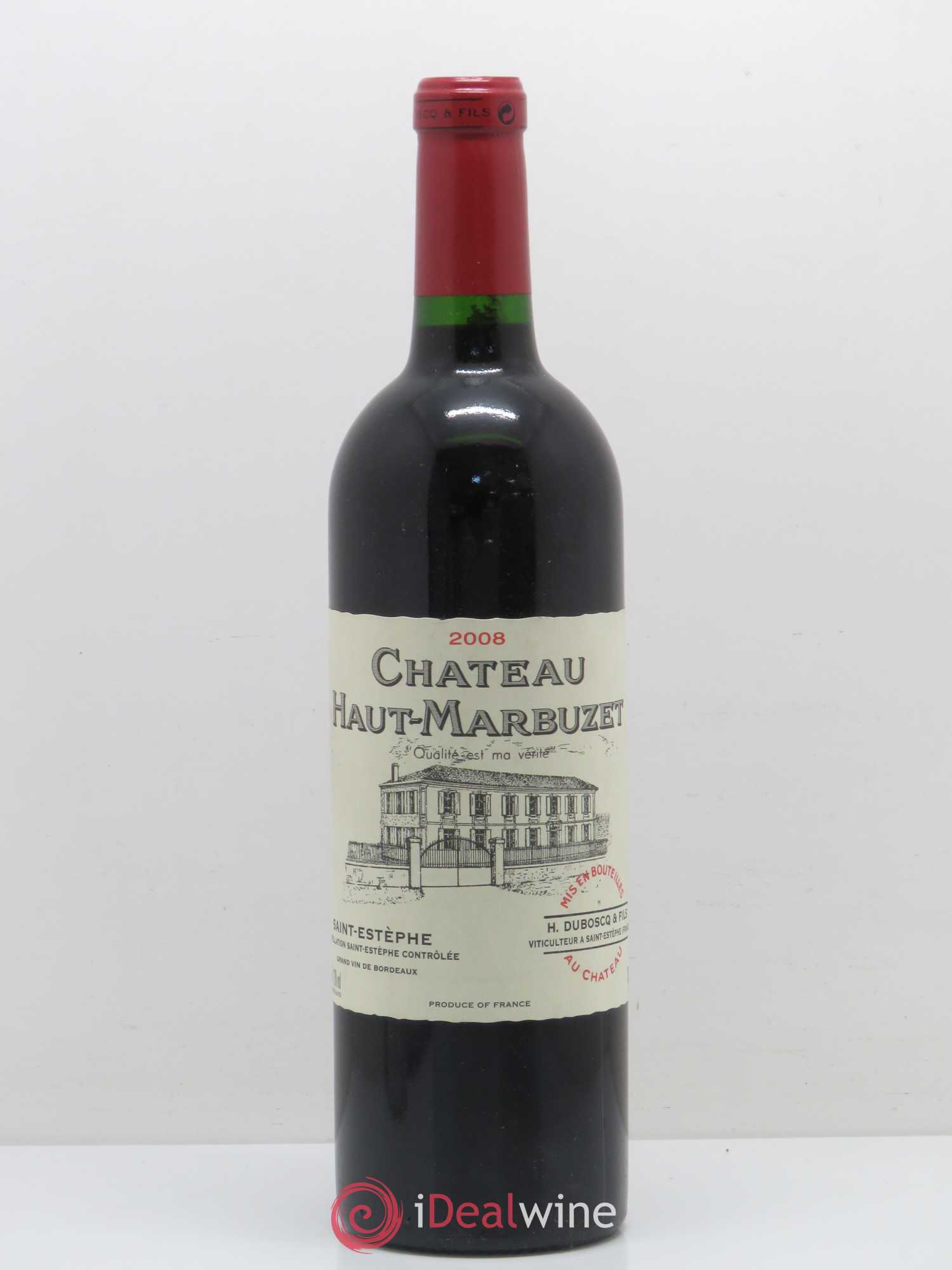 Château Haut Marbuzet 2008 - Lot de 1 bouteille - 0