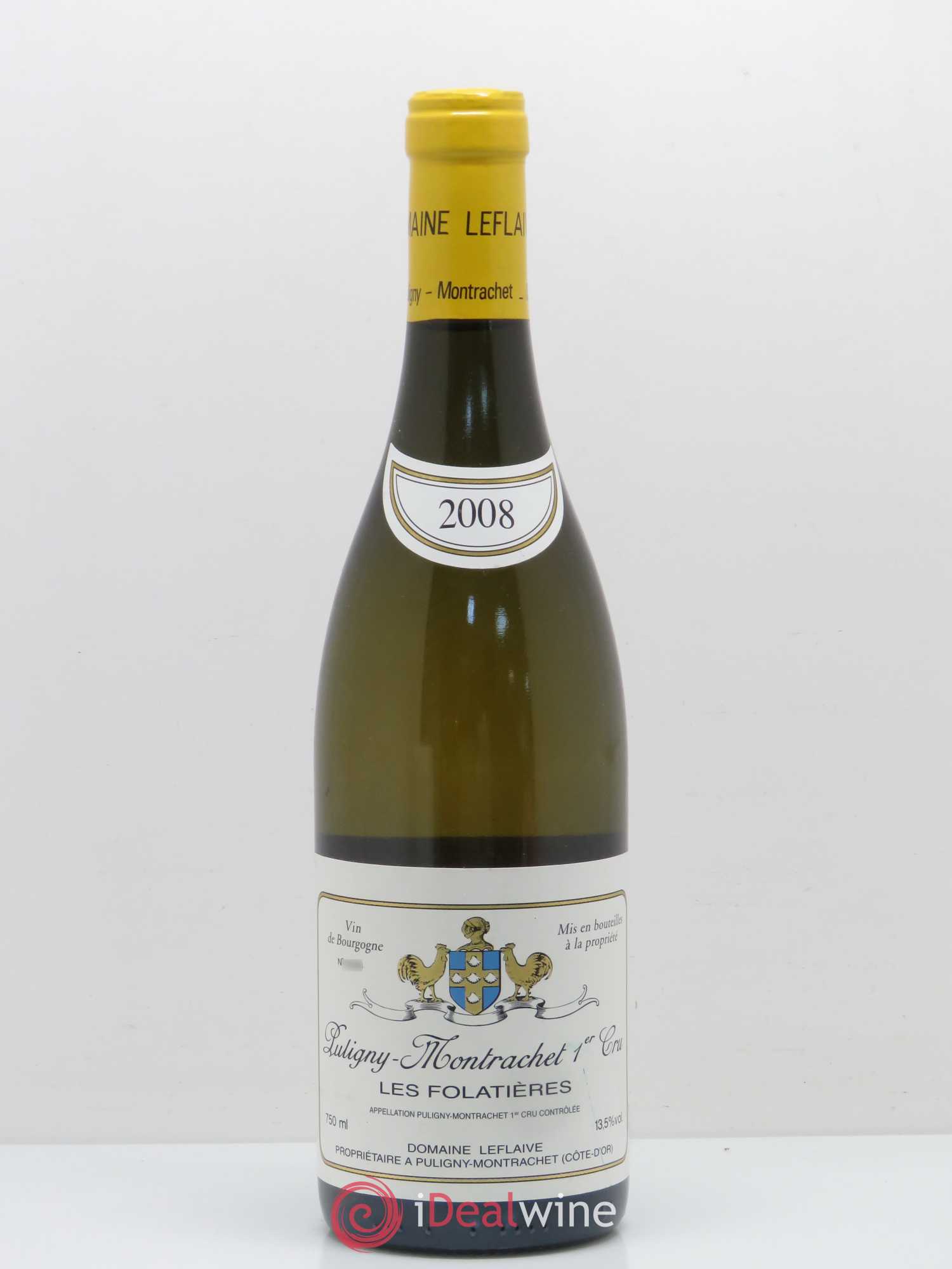 Puligny-Montrachet 1er Cru Les Folatières Leflaive (Domaine) 2008 - Lot de 1 bouteille - 0