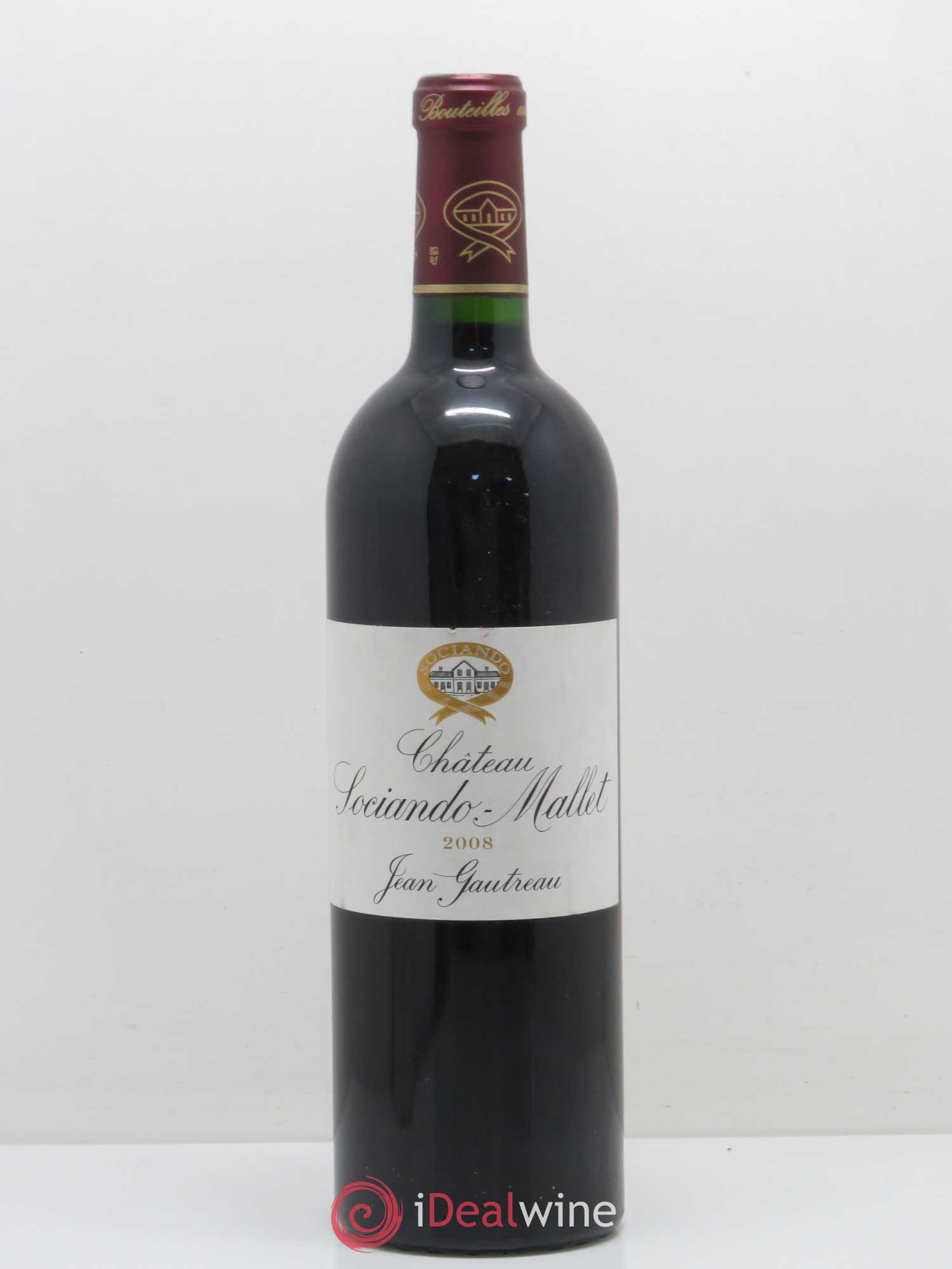 Château Sociando Mallet 2008 - Lot de 1 bouteille - 0