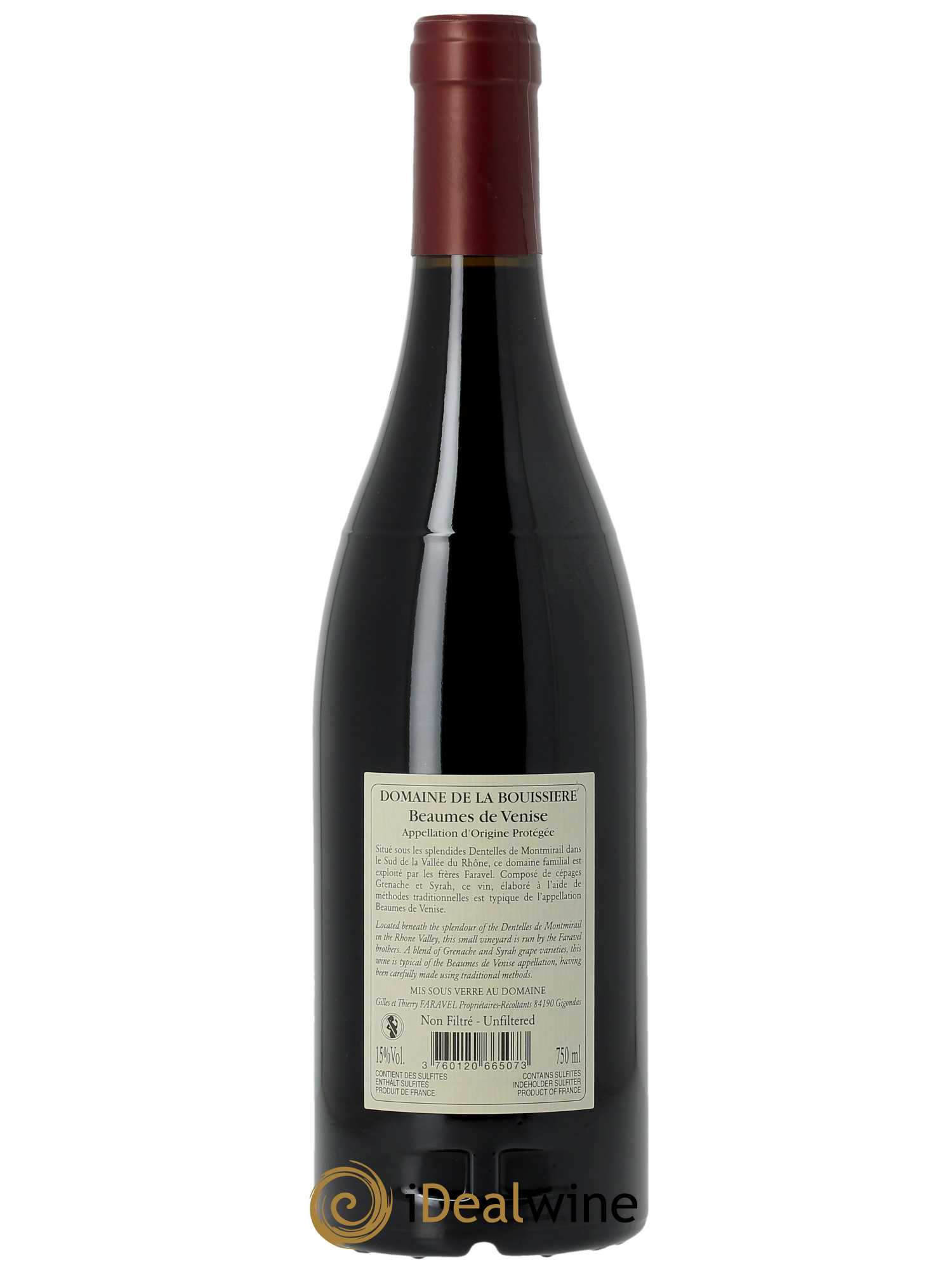 Beaumes-de-Venise La Bouïssière 2021 - Lot of 1 bottle - 1