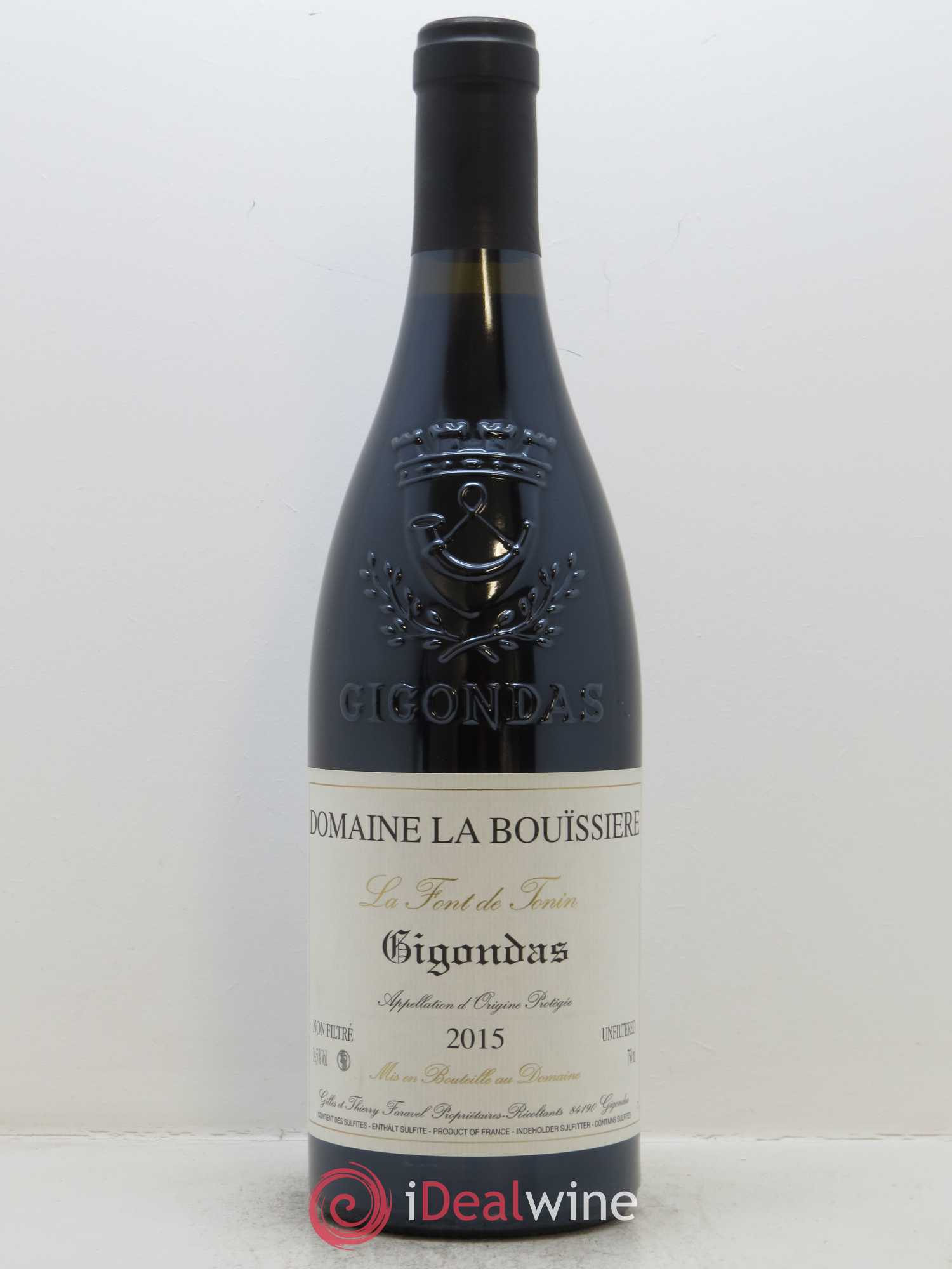 Gigondas La Font de Tonin La Bouïssière 2015 - Lot de 1 bouteille - 0