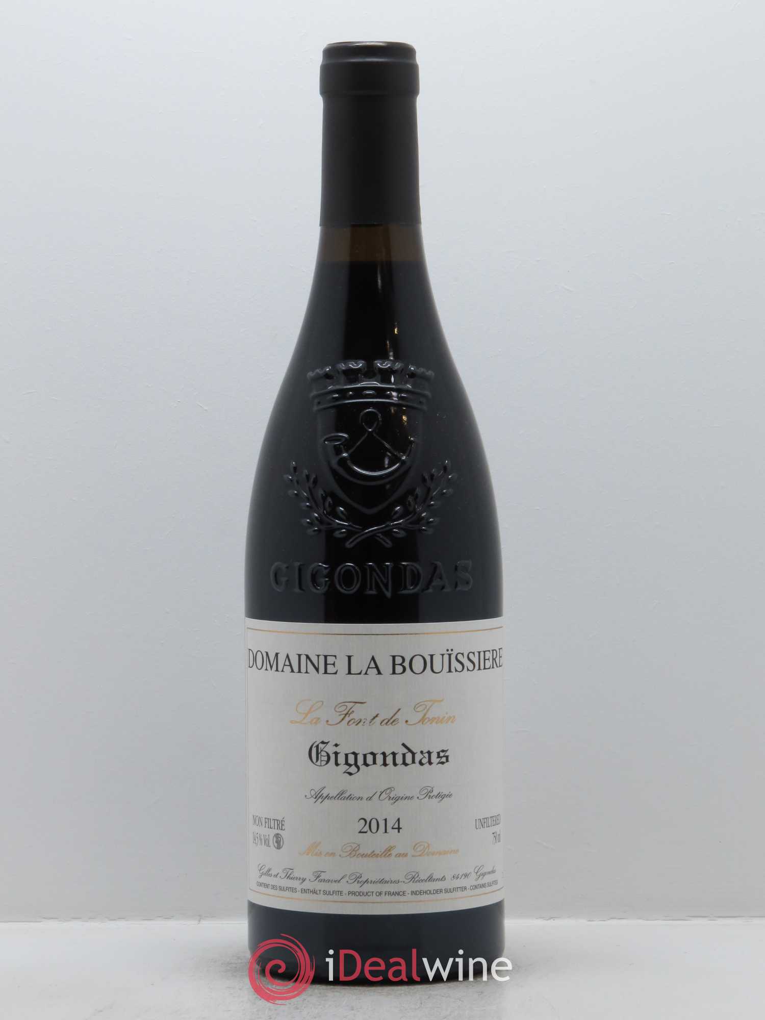 Gigondas La Font de Tonin La Bouïssière 2014 - Lot de 1 bouteille - 0