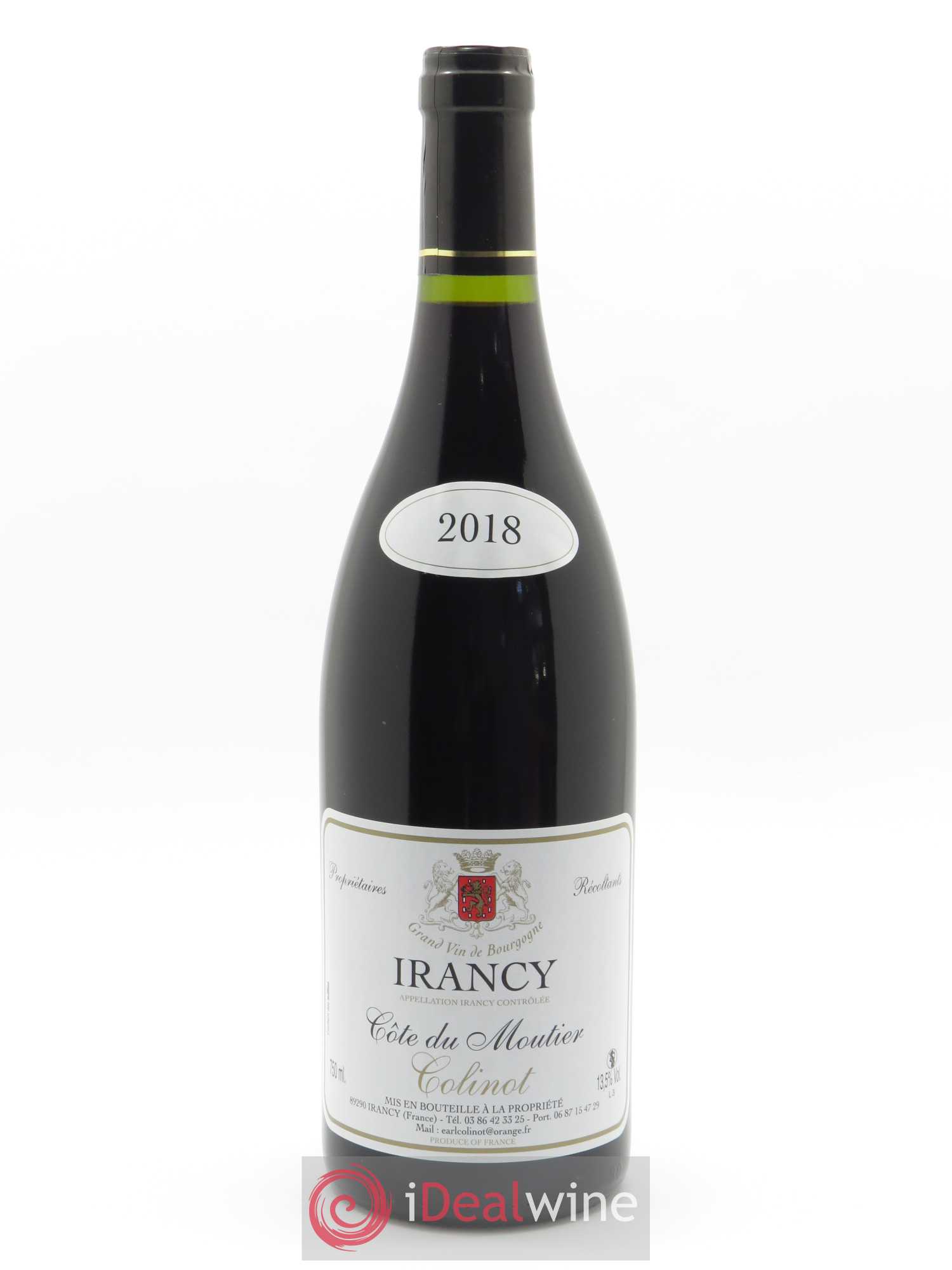 Irancy Côte de Moutier Colinot 2018 - Lot of 1 bottle - 0