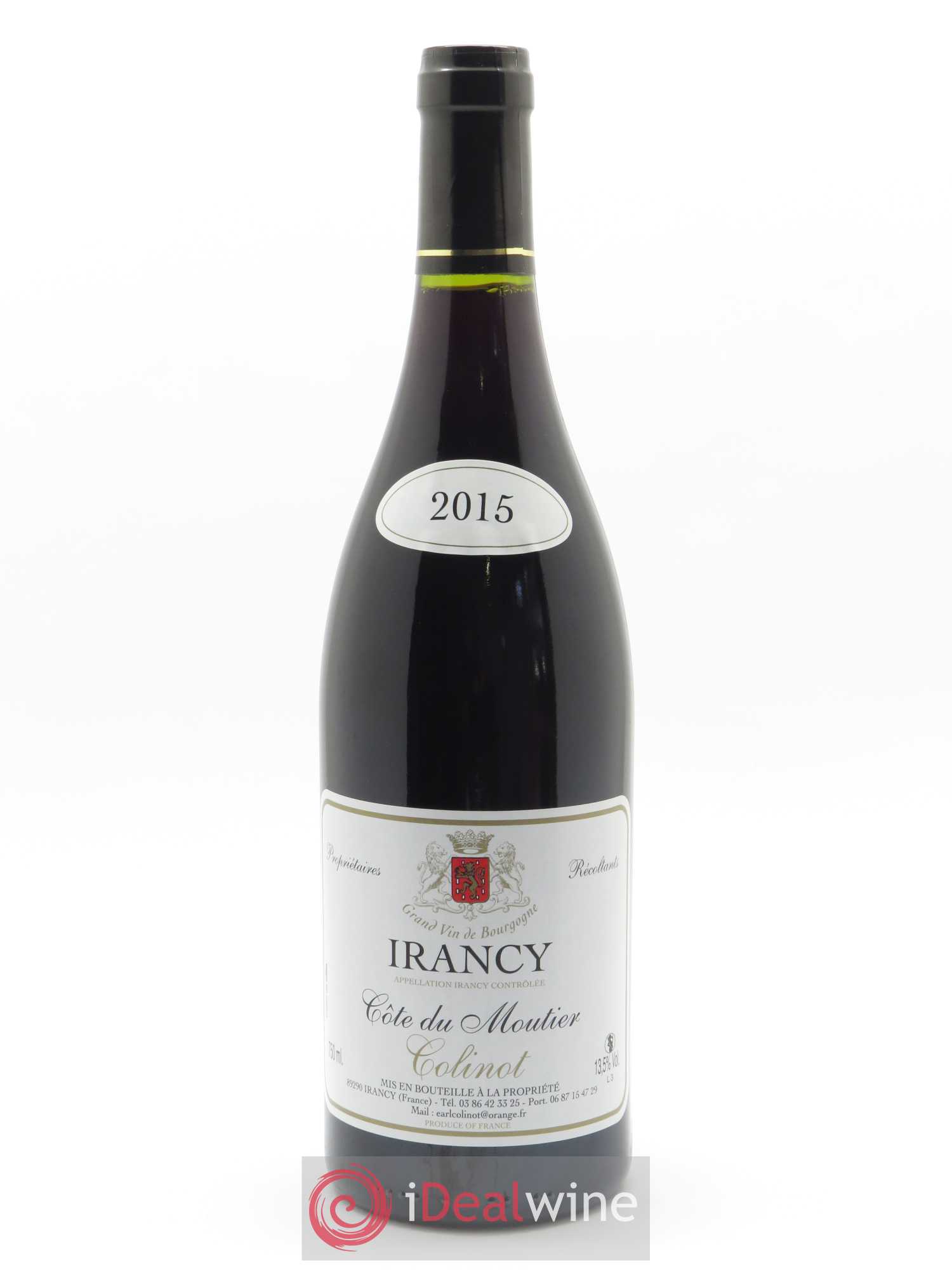 Irancy Côte de Moutier Colinot 2015 - Lot de 1 bouteille - 0