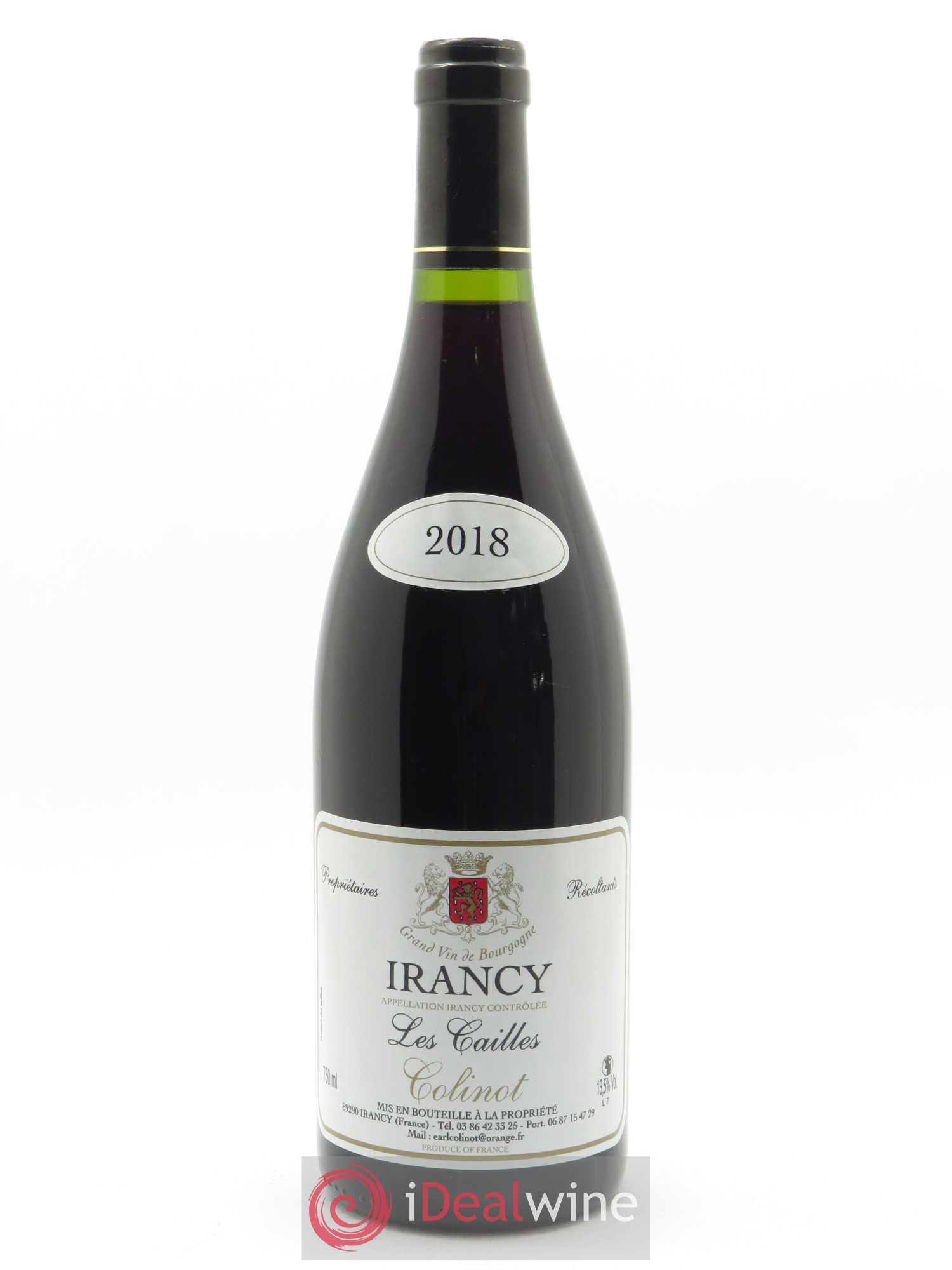 Irancy Les Cailles Colinot 2018 - Lot de 1 bouteille - 0