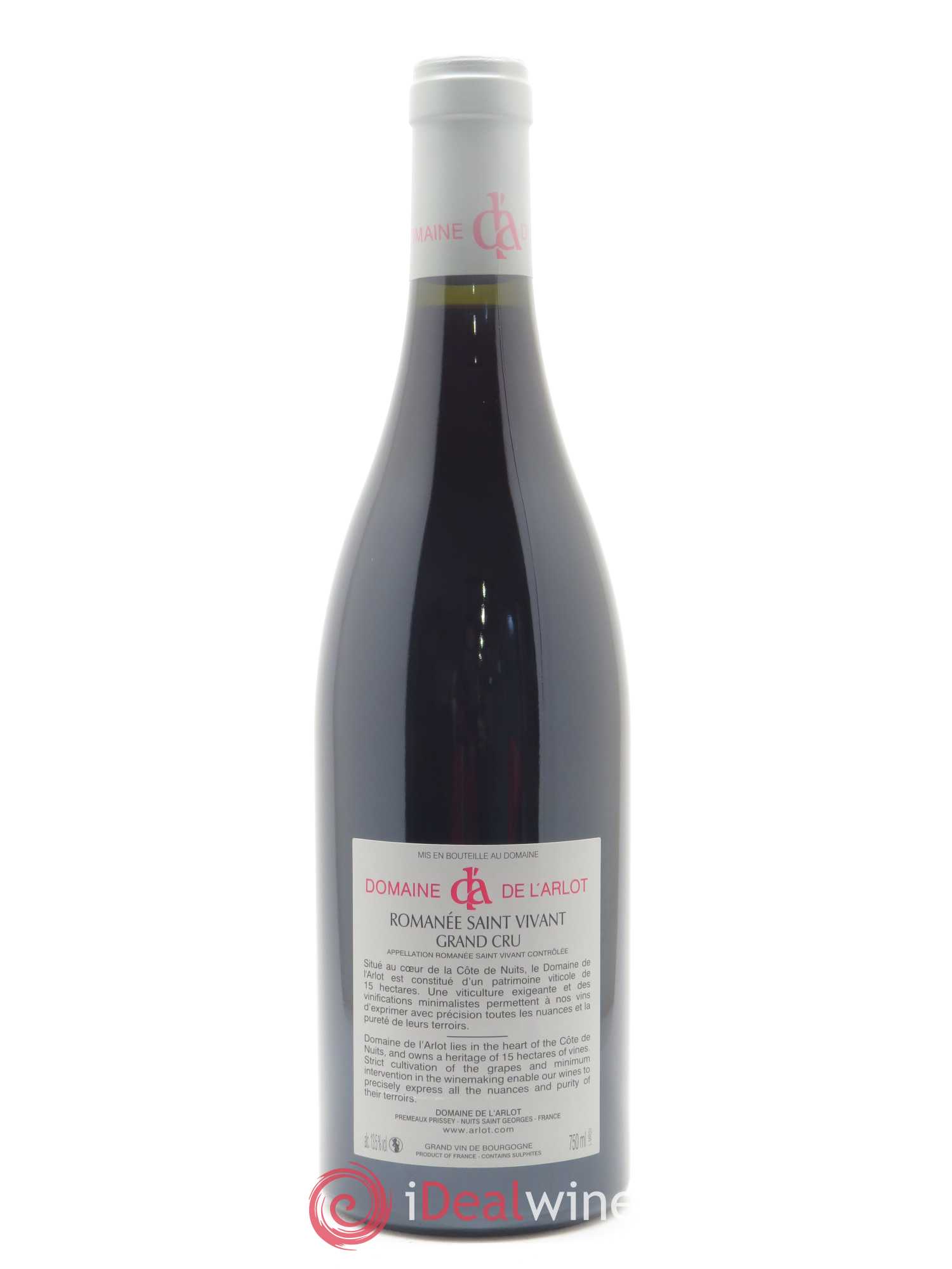 Romanée-Saint-Vivant Grand Cru Domaine de l'Arlot 2017 - Lot de 1 bouteille - 1