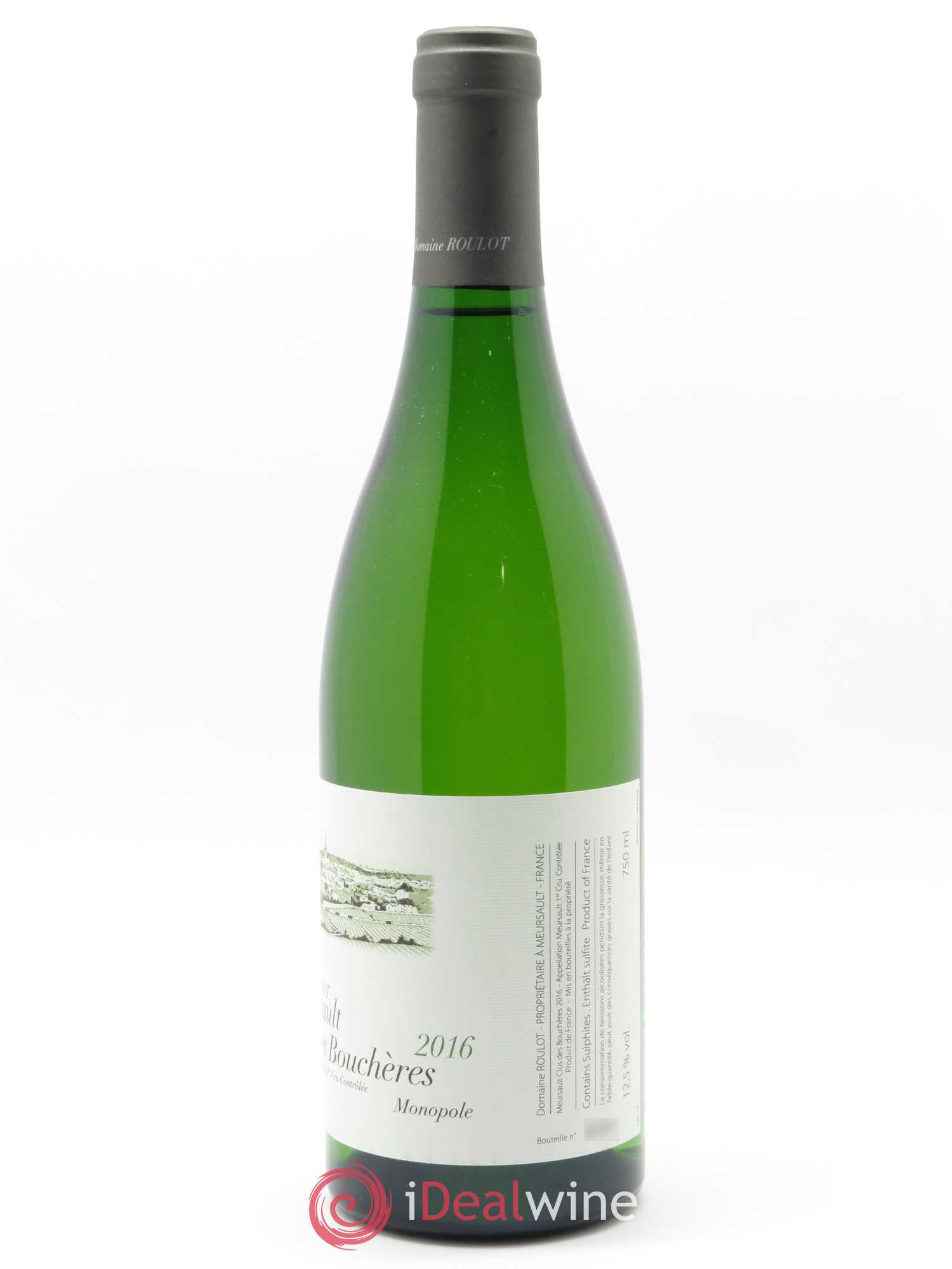 Meursault 1er Cru Clos des Bouchères Roulot (Domaine) 2016 - Lot de 1 bouteille - 1