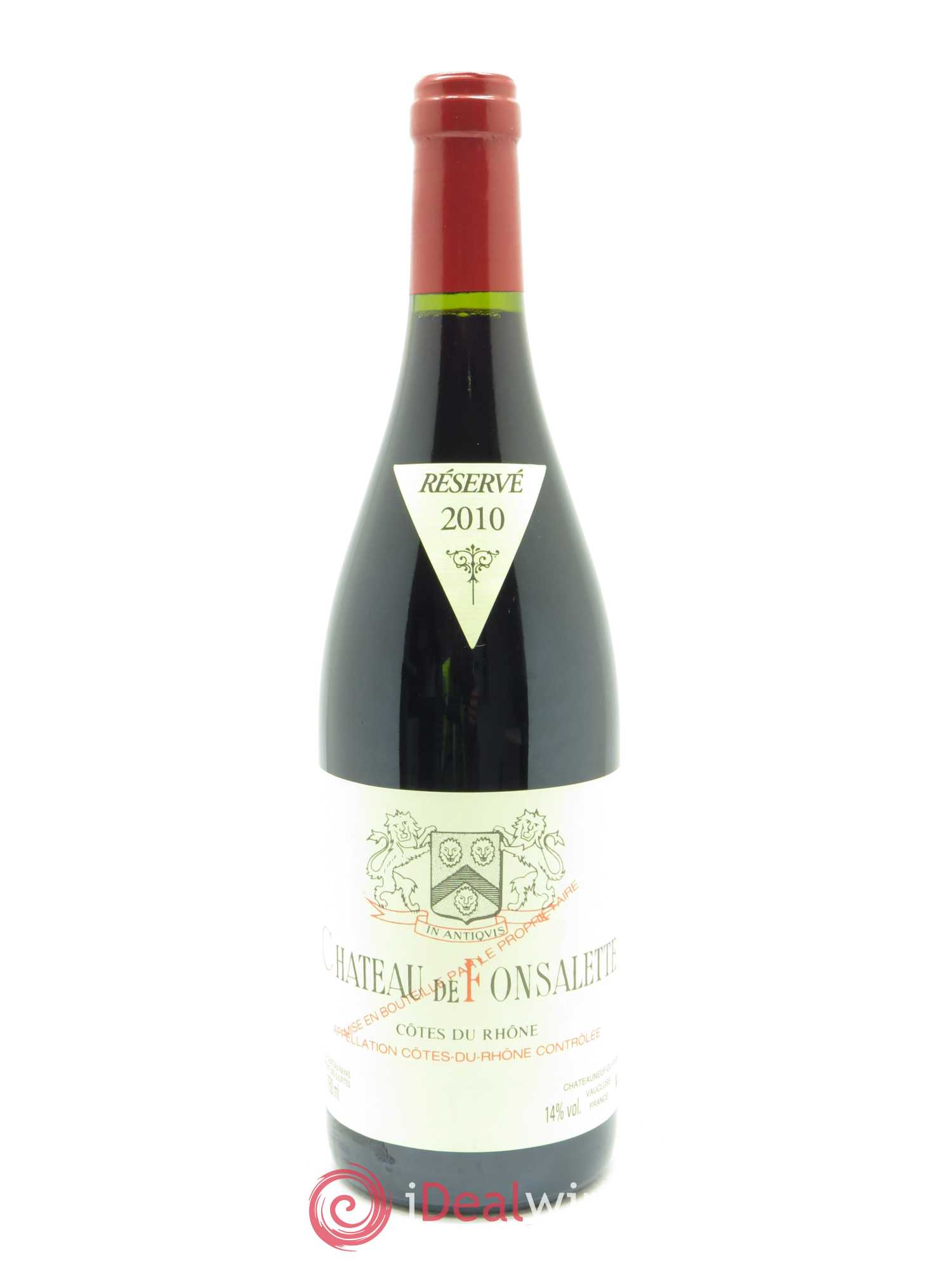Côtes-du-Rhône Château de Fonsalette Emmanuel Reynaud 2010 - Lot de 1 bouteille - 0