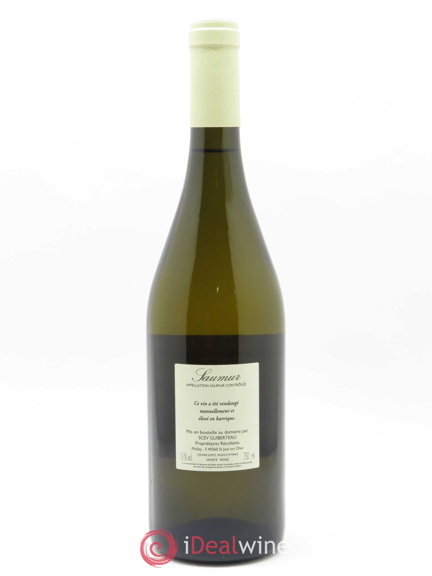 Saumur Brézé Clos des Carmes Domaine Guiberteau 2015 - Lot de 1 bouteille - 1