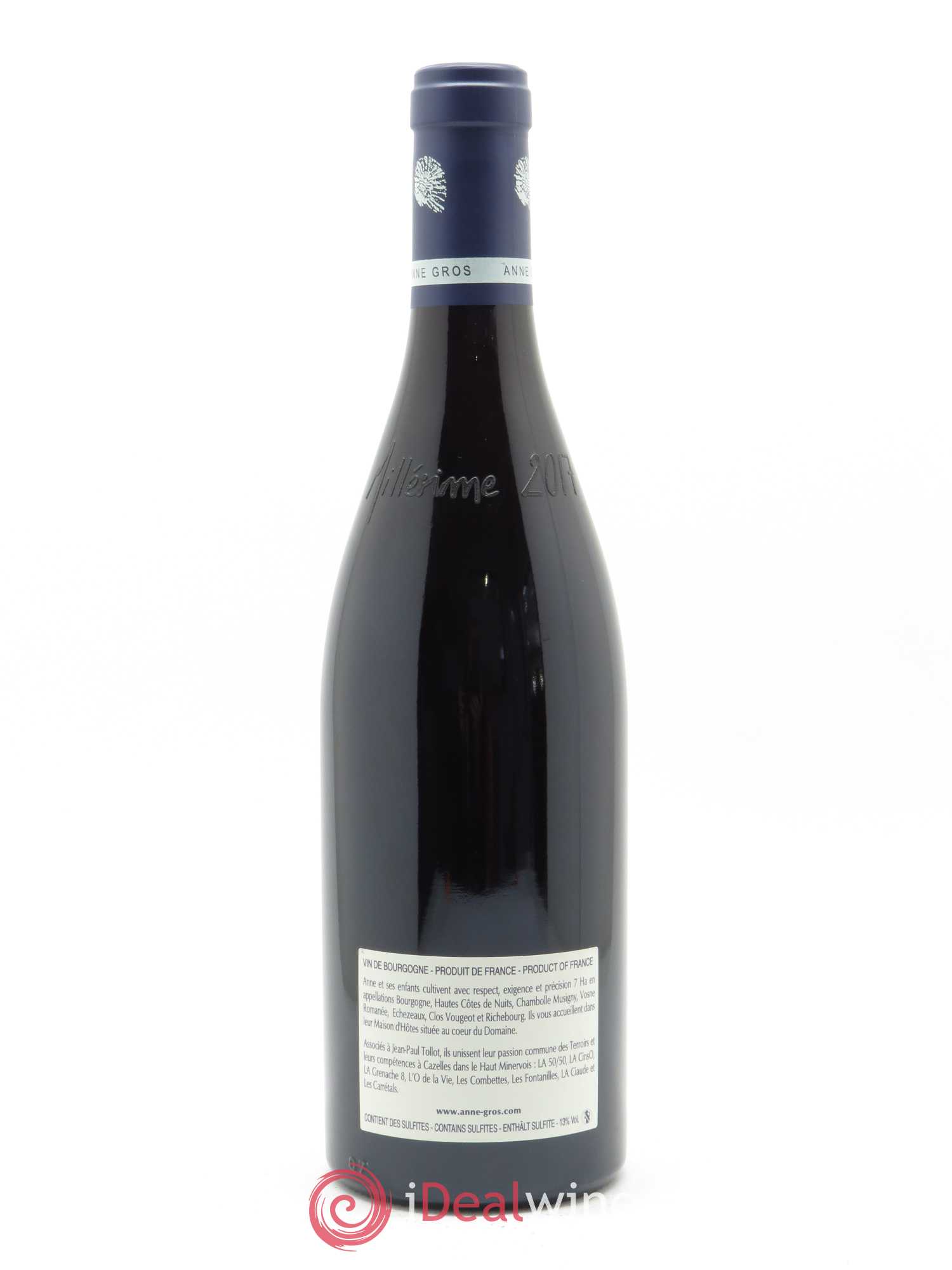 Clos de Vougeot Grand Cru Le Grand Maupertui Anne Gros 2017 - Lot de 1 bouteille - 1