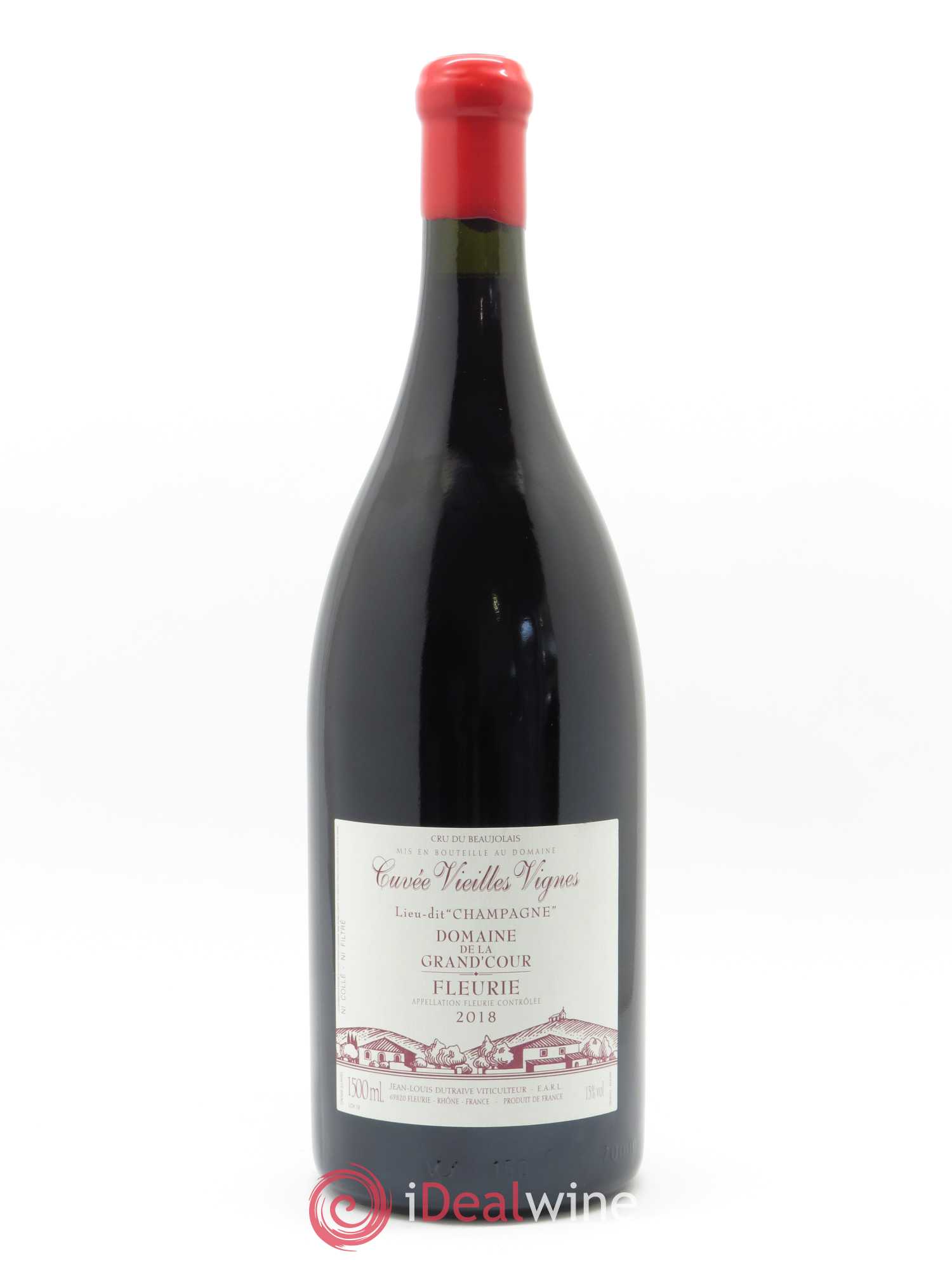 Fleurie Champagne - Cuvée Vieilles Vignes Grand'cour (Domaine de la) - Jean-Louis Dutraive 2018 - Lot de 1 magnum - 0