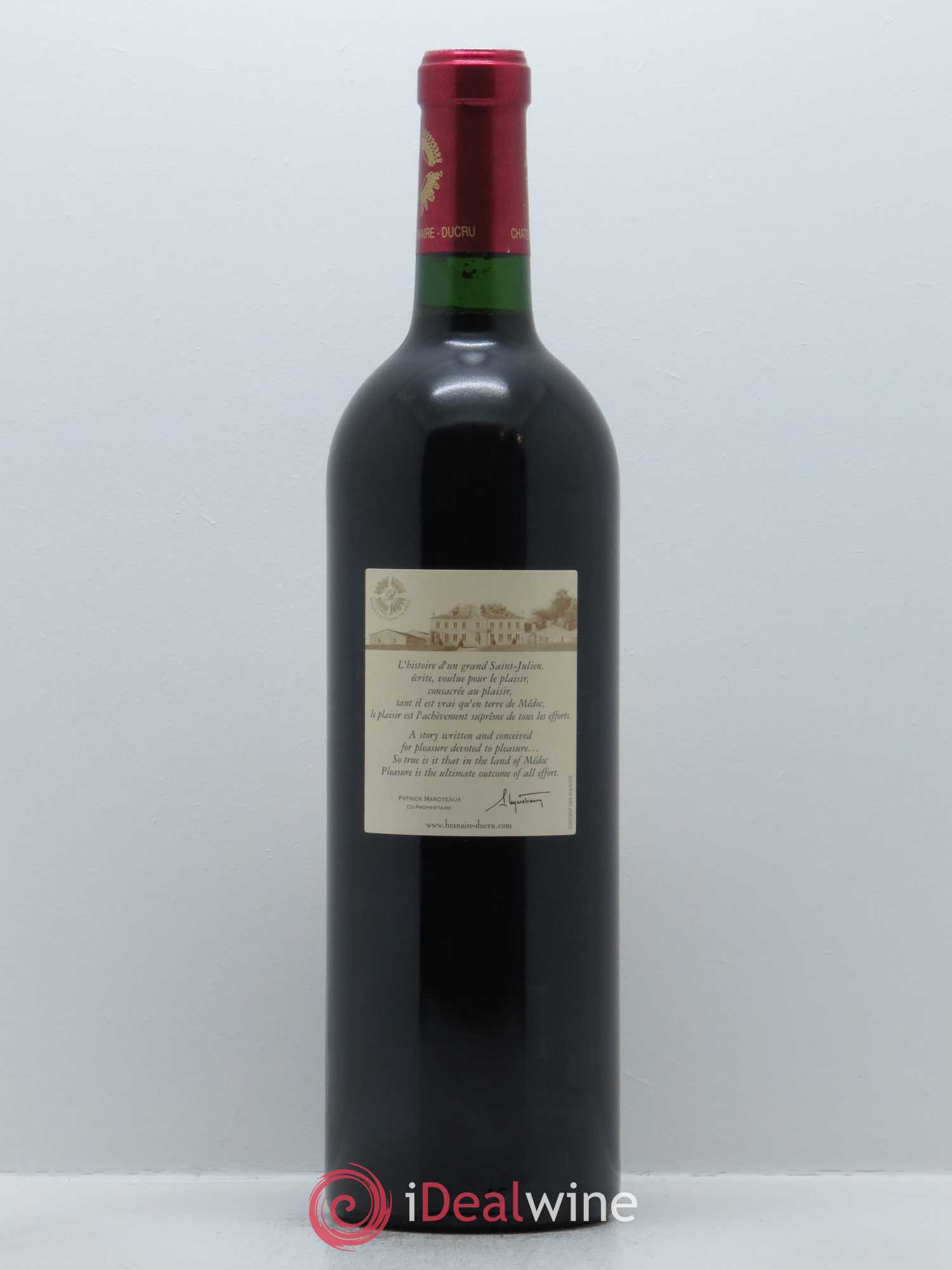 Château Branaire Ducru 4ème Grand Cru Classé 2005 - Lot de 1 bouteille - 1