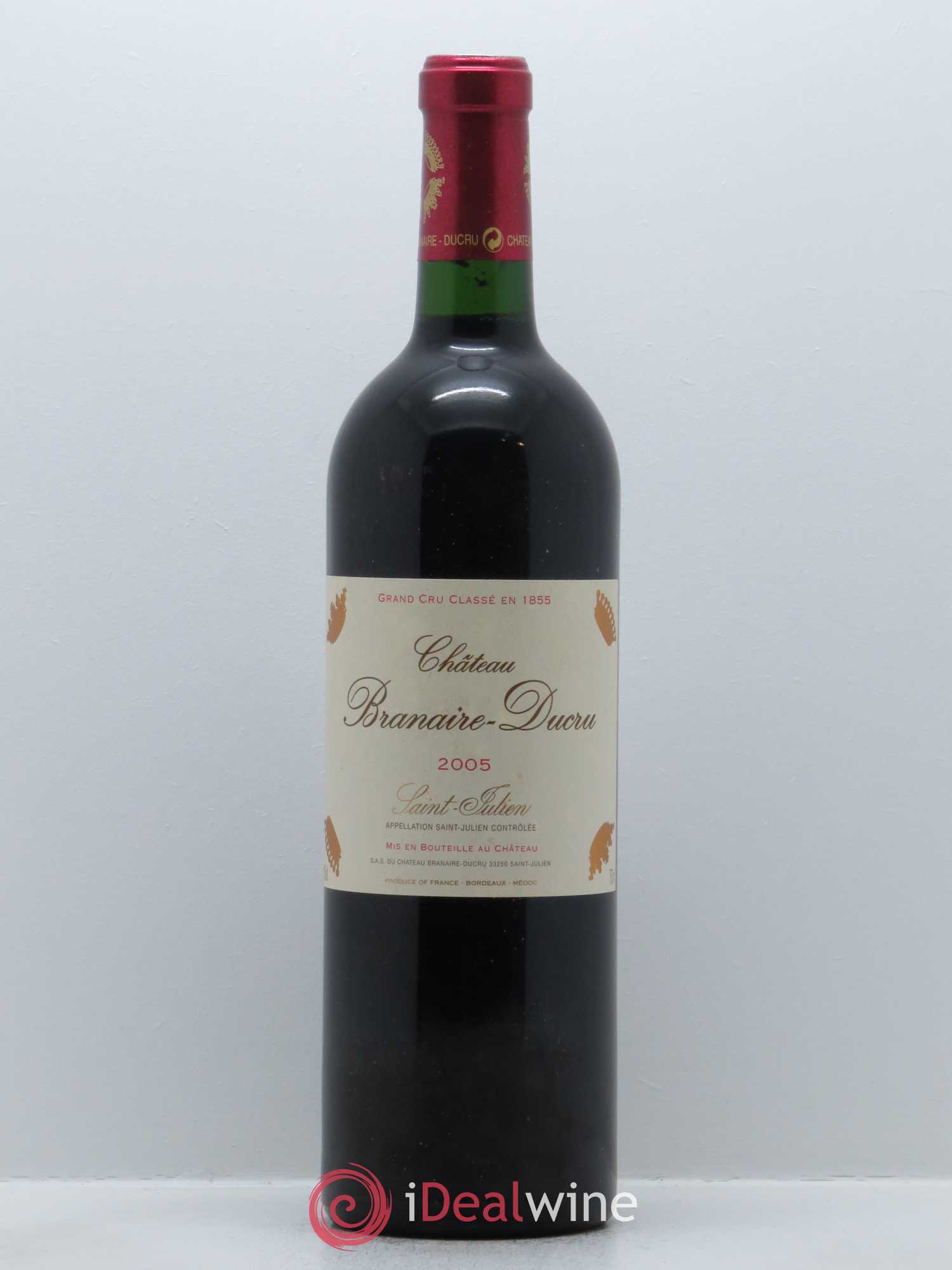 Château Branaire Ducru 4ème Grand Cru Classé 2005 - Lot de 1 bouteille - 0
