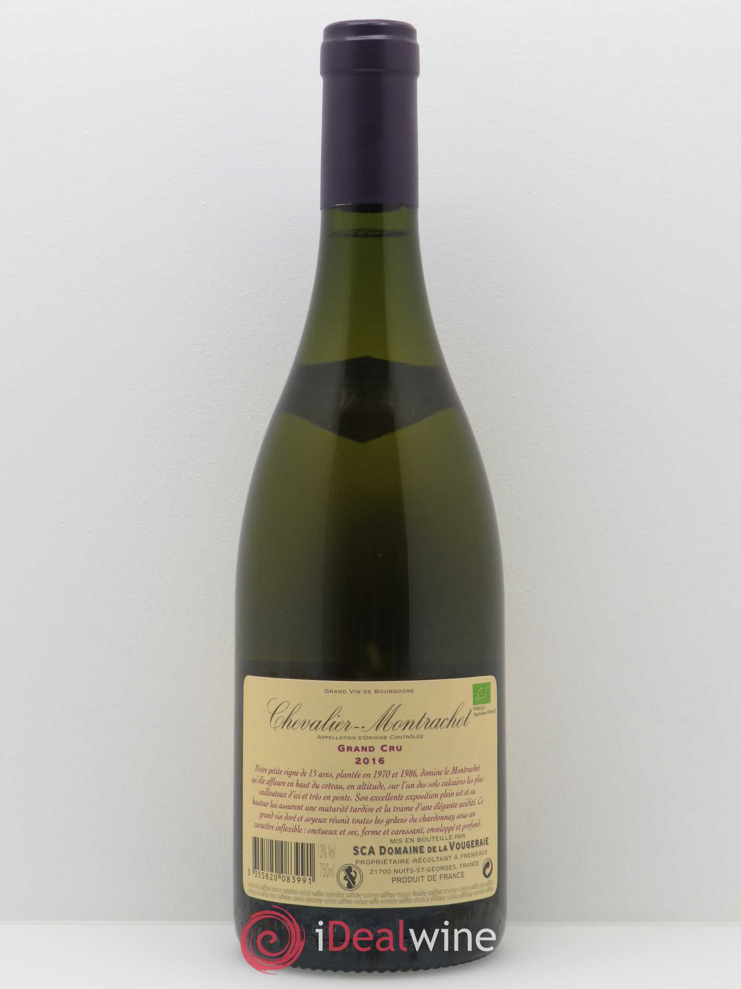Chevalier-Montrachet Grand Cru La Vougeraie 2016 - Lot de 1 bouteille - 1