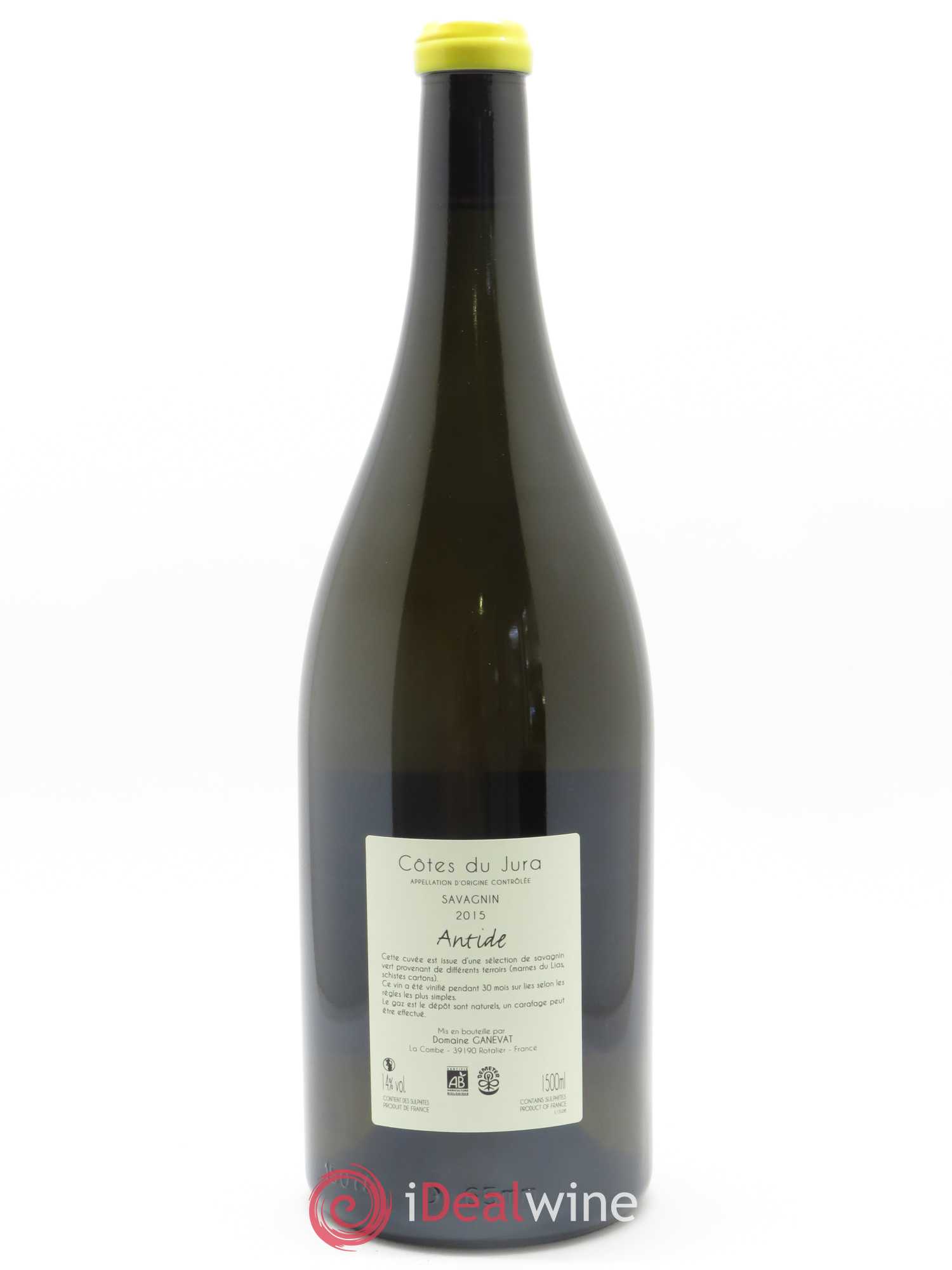 Côtes du Jura Savagnin Antide Jean-François Ganevat (Domaine) 2015 - Lot de 1 magnum - 1