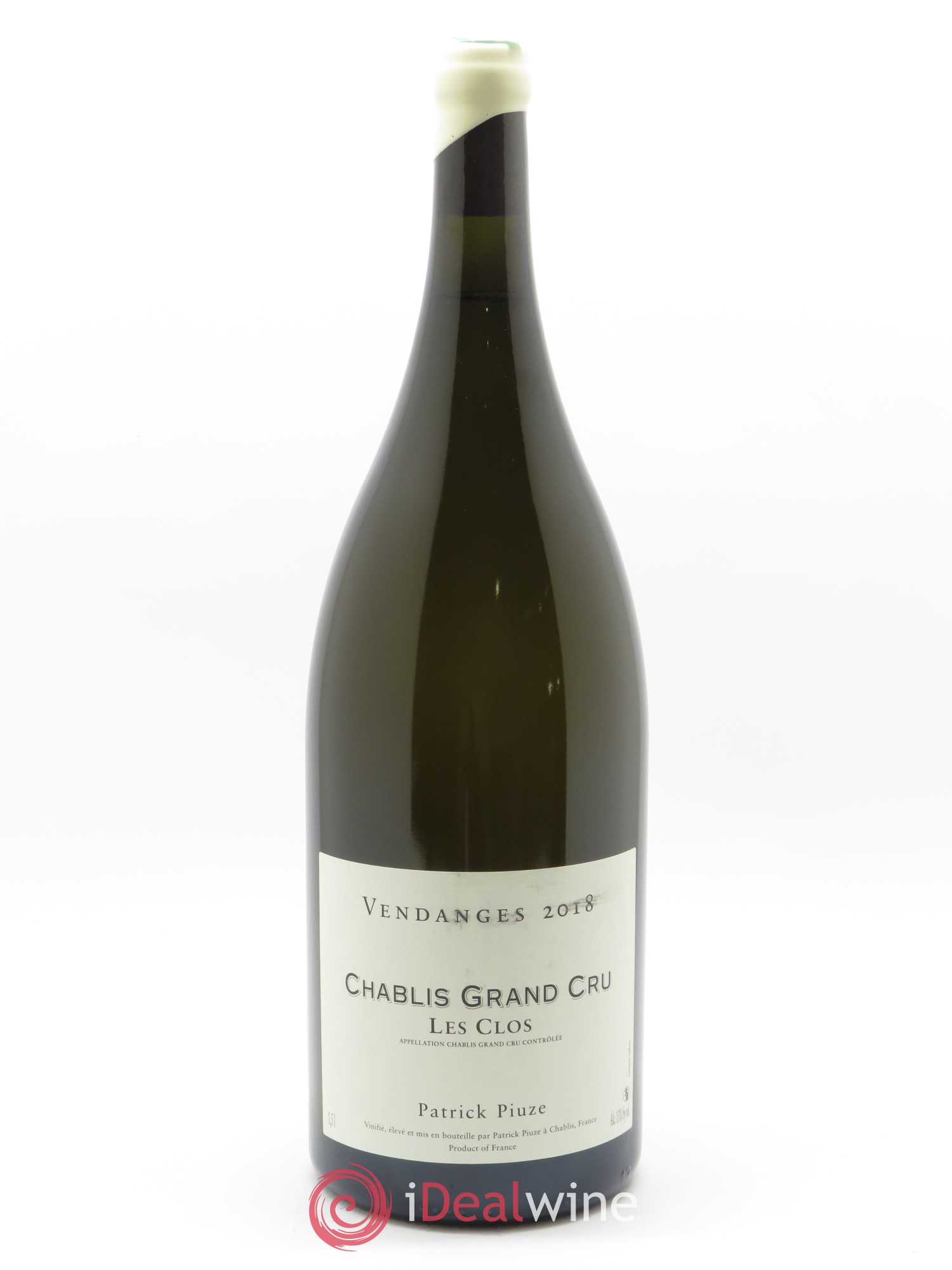 Chablis Grand Cru Les Clos Patrick Piuze (Domaine) 2018 - Lot de 1 magnum - 0