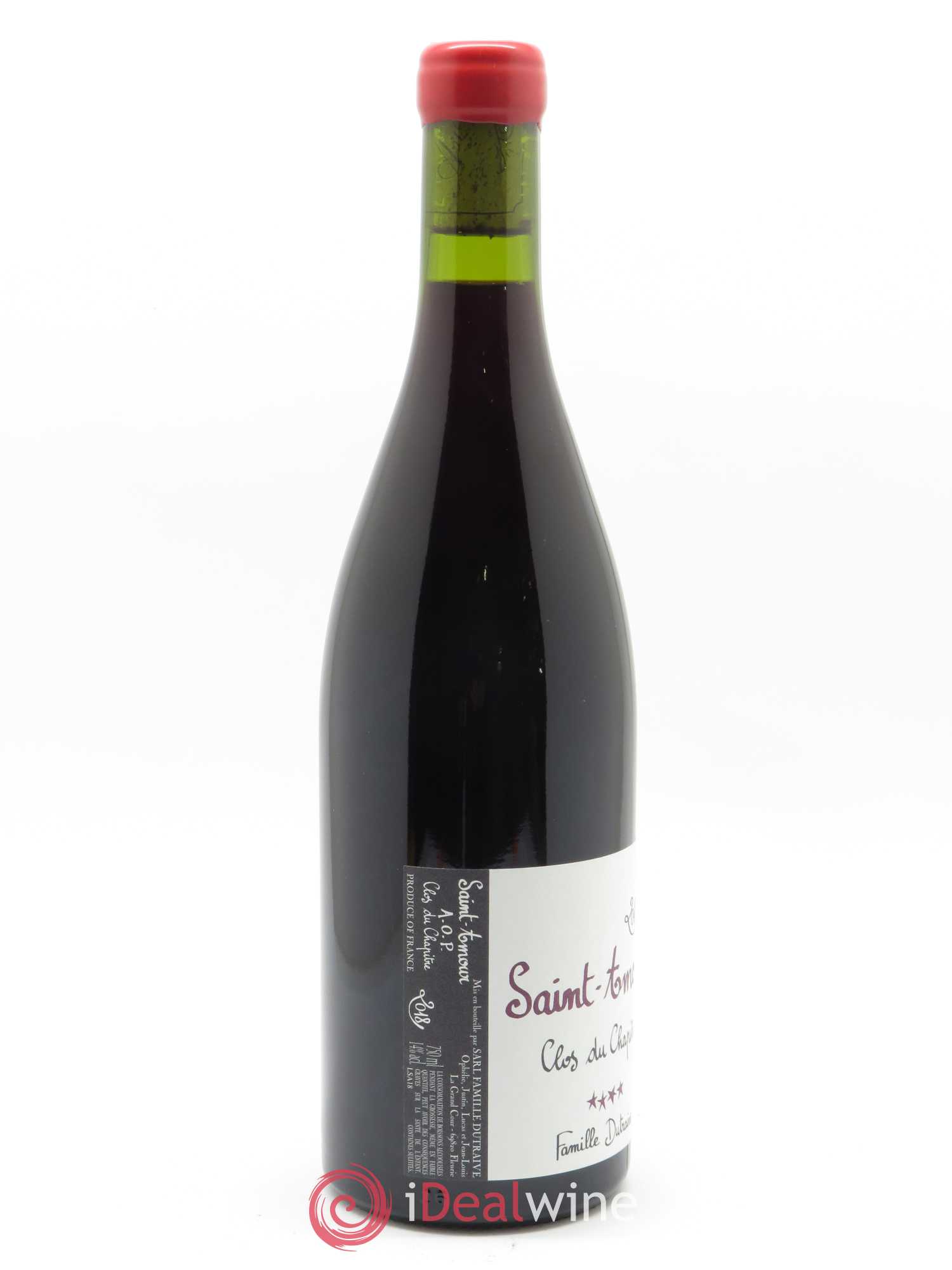 Saint-Amour Clos du Chapitre Famille Dutraive 2018 - Lot de 1 bouteille - 1