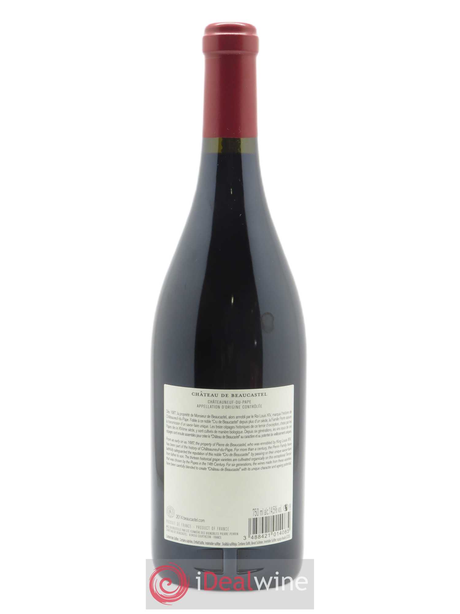 Châteauneuf-du-Pape Château de Beaucastel Famille Perrin 2014 - Lot de 1 bouteille - 1