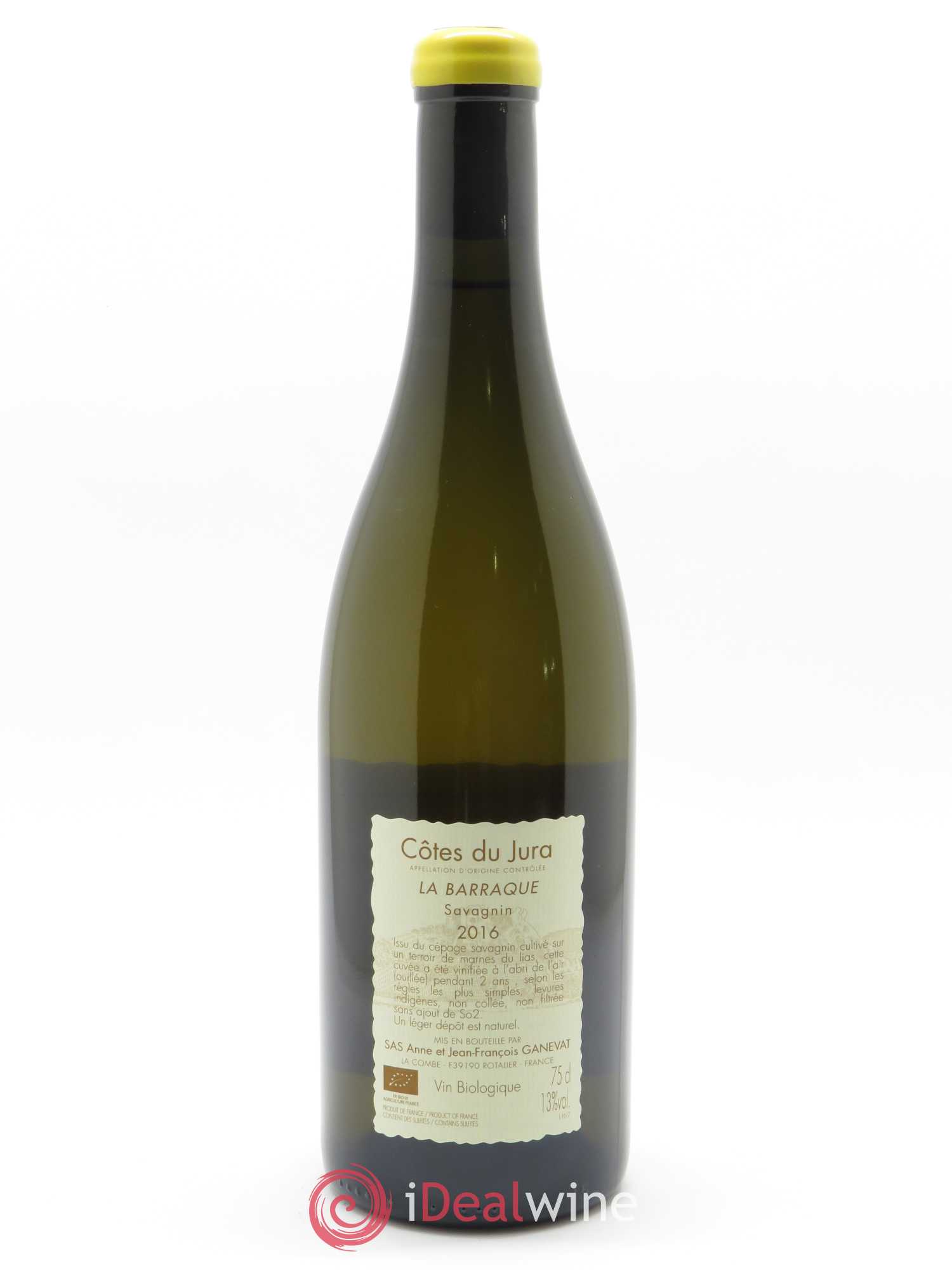 Côtes du Jura La Barraque Savagnin Anne et Jean François Ganevat 2016 - Lot de 1 bouteille - 1