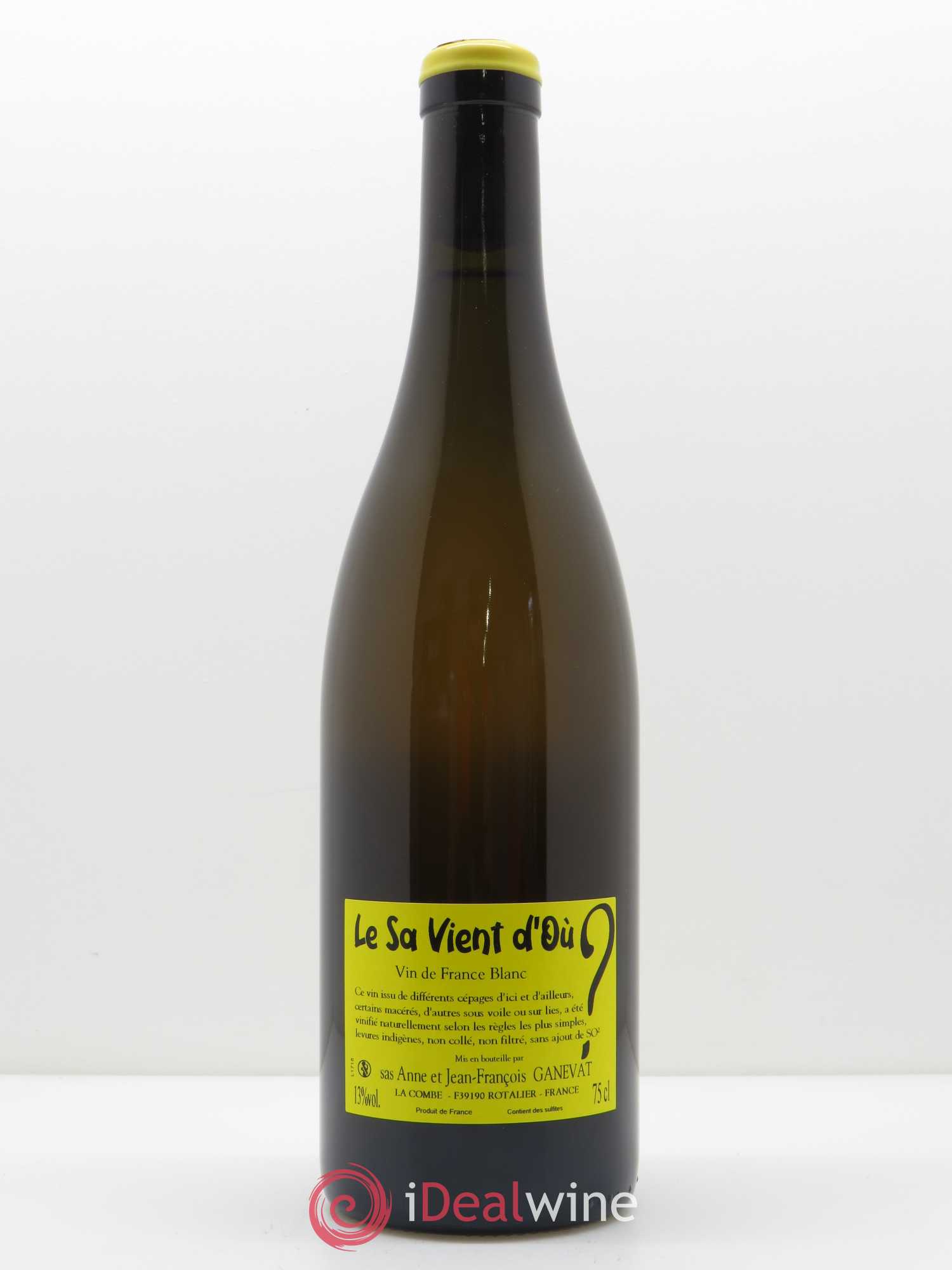 Vin de France Le Sa Vient d'Ou Anne et Jean François Ganevat - Lot de 1 bouteille - 1
