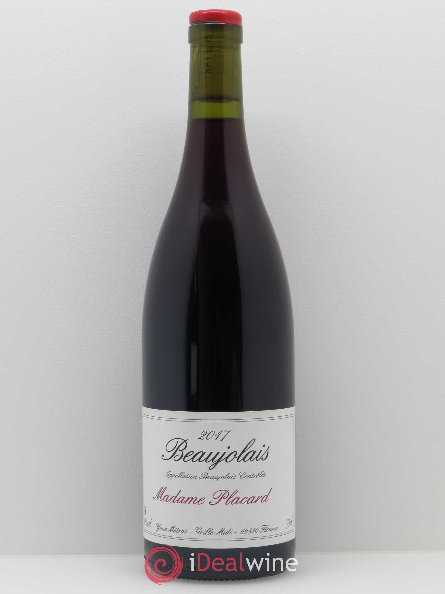 Beaujolais Madame Placard Yvon Métras 2017 - Lot de 1 bouteille - 0