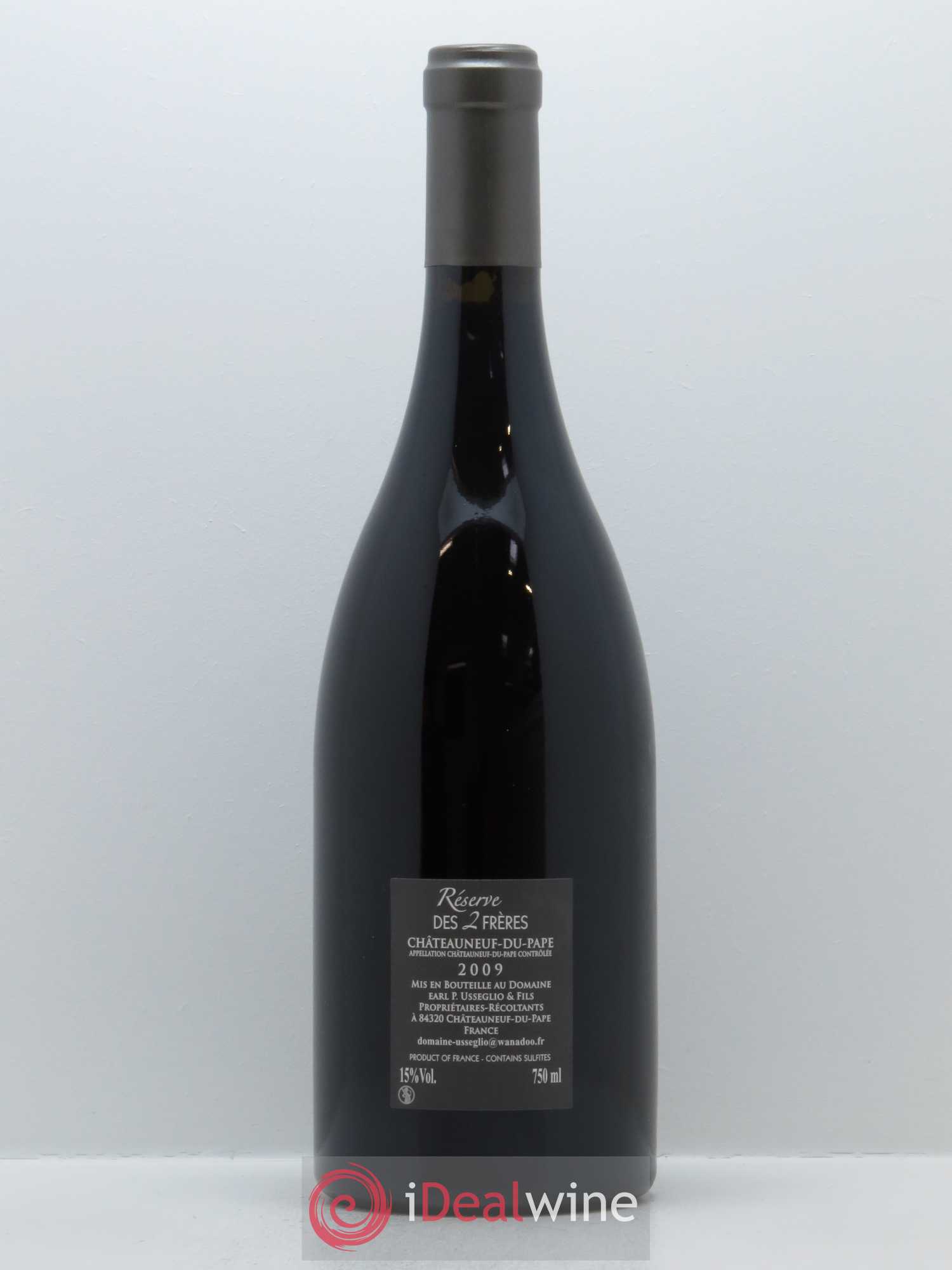 Châteauneuf-du-Pape Réserve des 2 frères Pierre Usseglio & Fils 2009 - Lot de 1 bouteille - 1