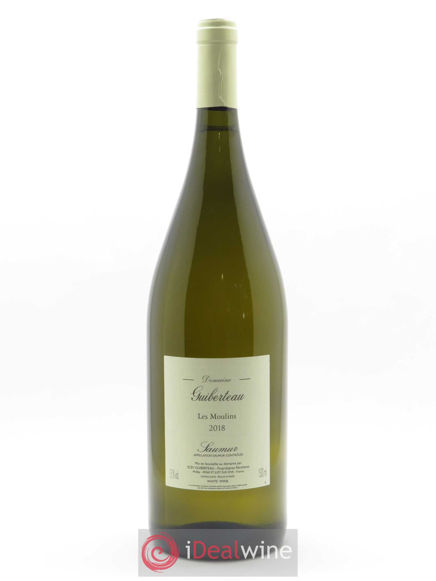 Saumur Les Moulins Domaine Guiberteau 2018 - Lot de 1 magnum - 0