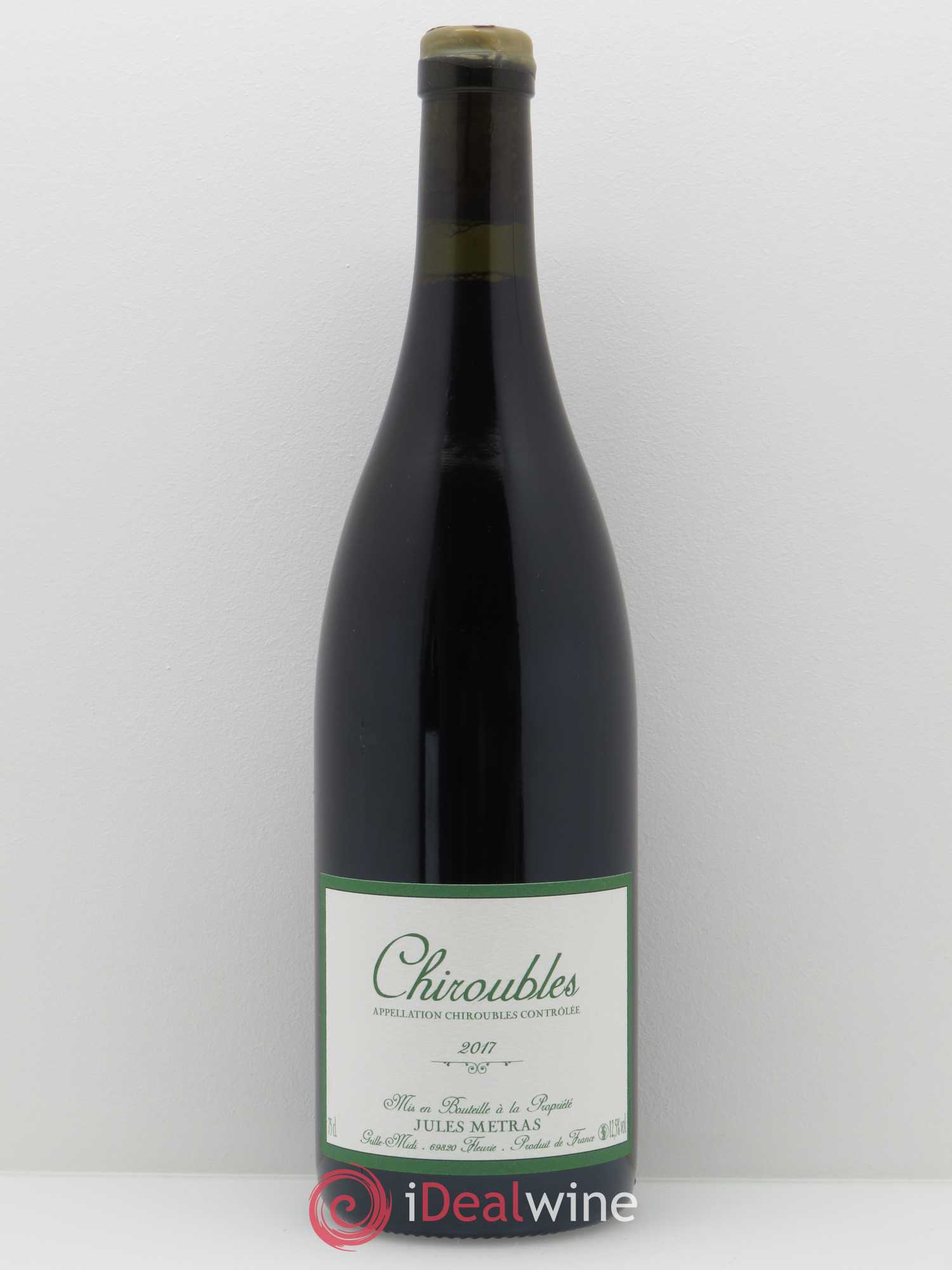 Chiroubles Jules Métras (Domaine) 2017 - Lot de 1 bouteille - 0