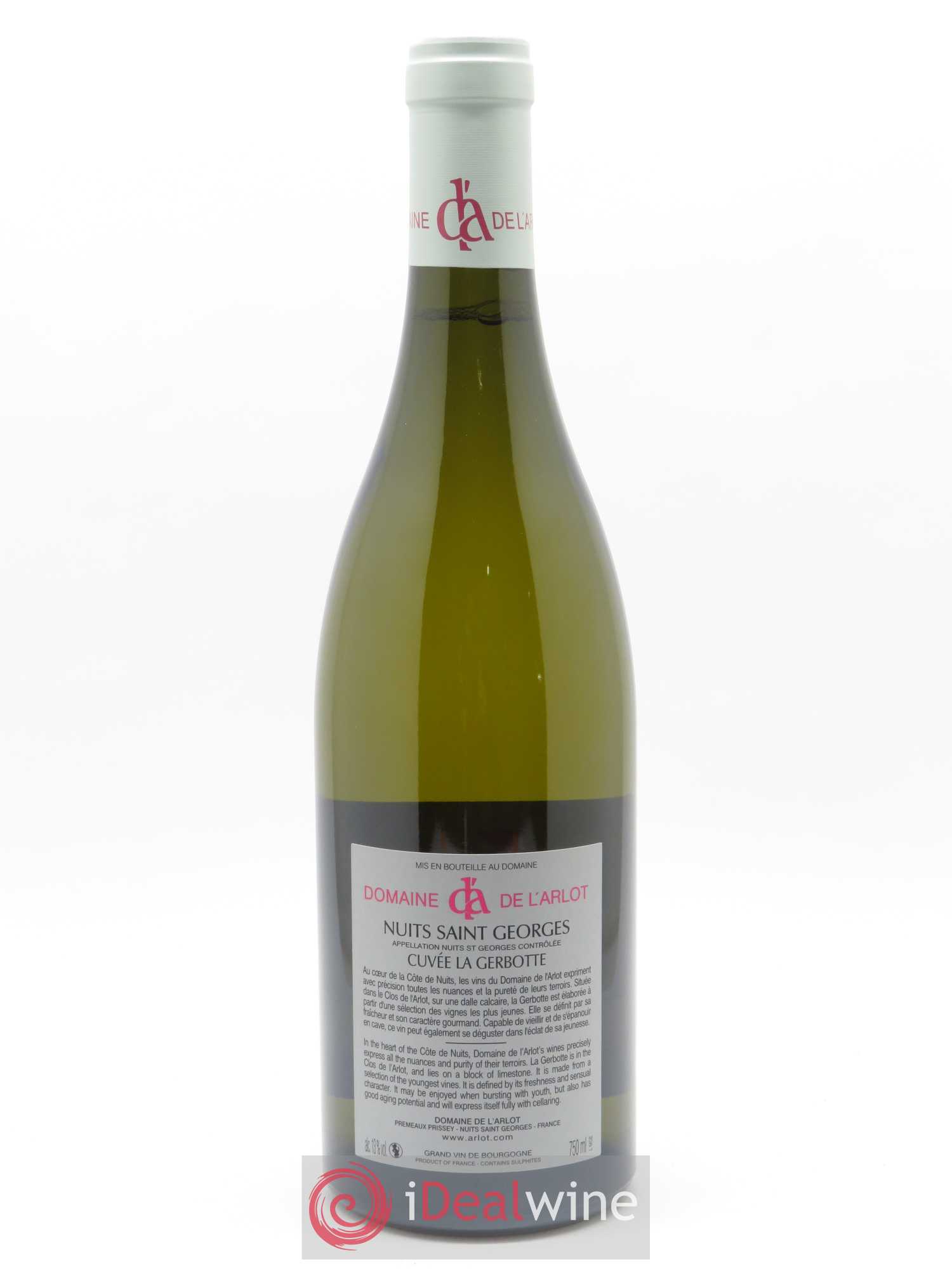 Nuits-Saint-Georges La Gerbotte Domaine de l'Arlot 2018 - Lot de 1 bouteille - 1
