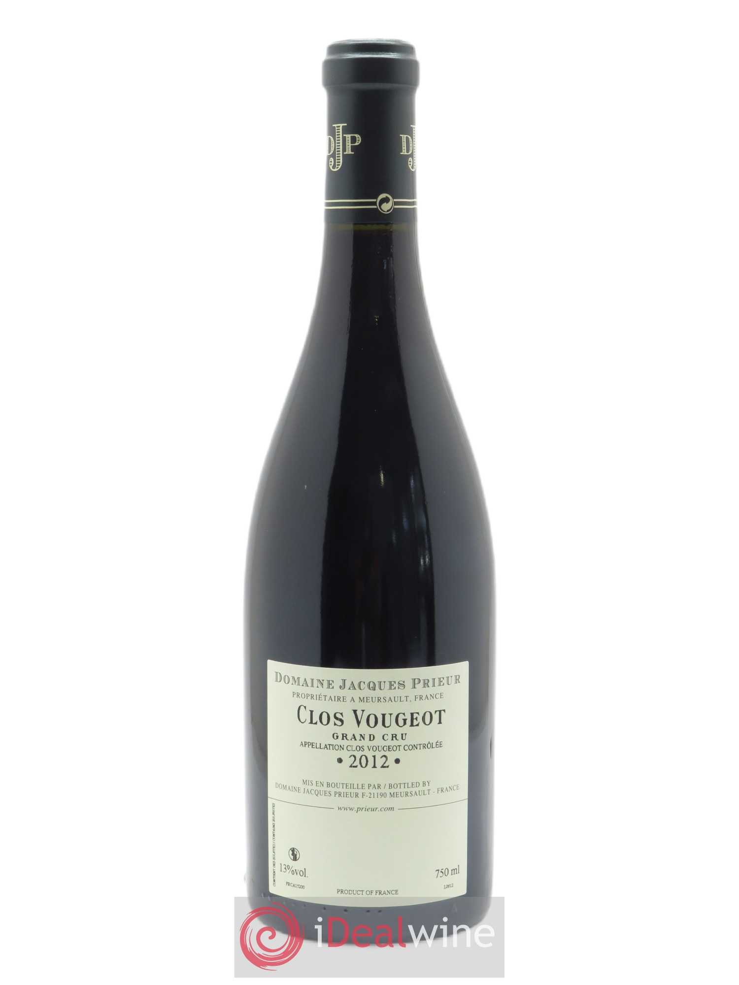 Clos de Vougeot Grand Cru Jacques Prieur (Domaine) 2012 - Lot de 1 bouteille - 1
