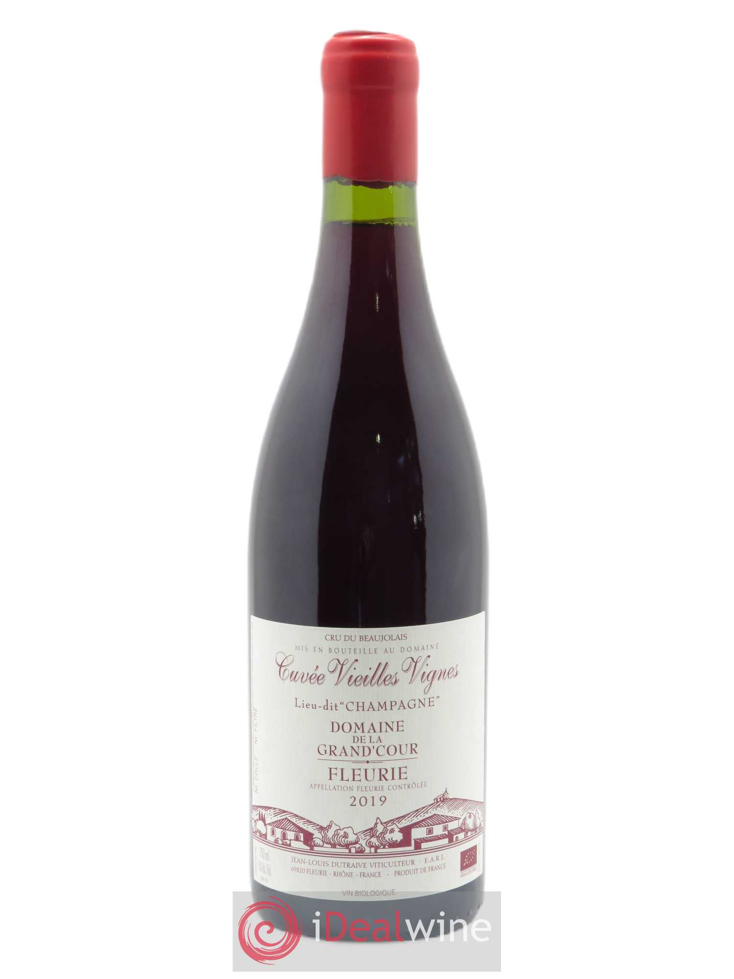 Fleurie Champagne - Cuvée Vieilles Vignes Grand'cour (Domaine de la) - Jean-Louis Dutraive 2019 - Lot de 1 bouteille - 0