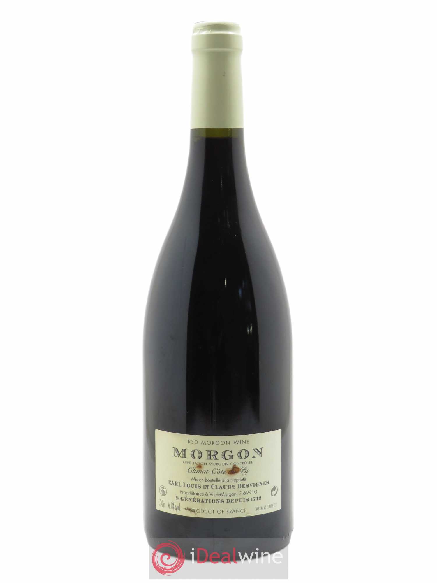 Morgon Côte de Py Javernières Louis-Claude Desvignes 2005 - Lot de 1 bouteille - 1
