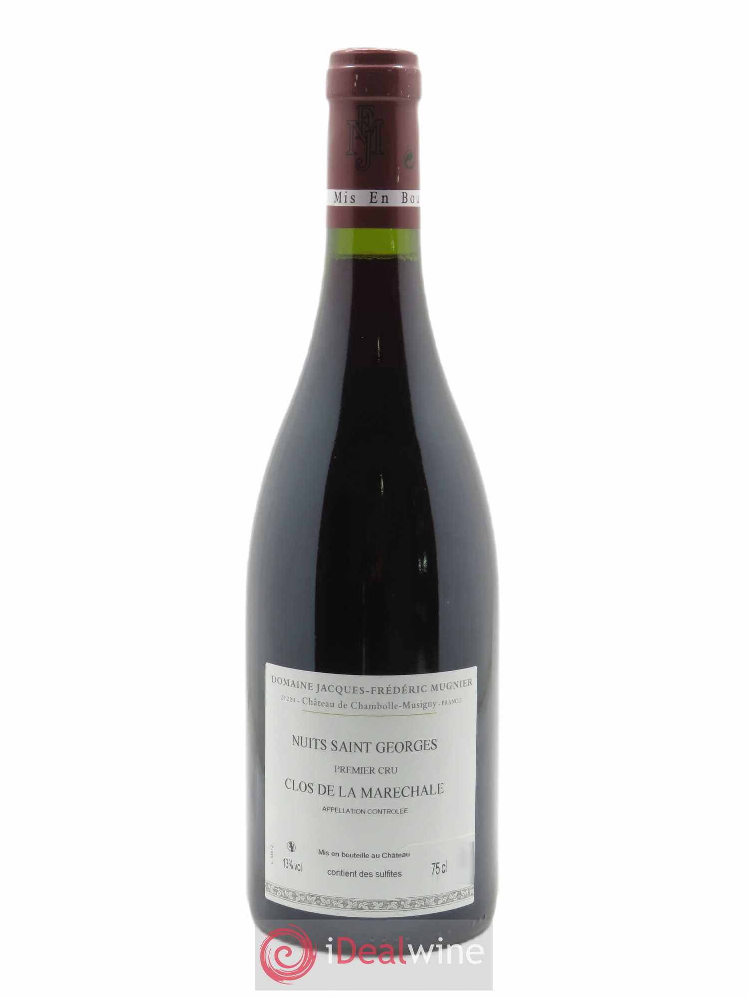 Nuits-Saint-Georges 1er Cru Clos de La Maréchale Jacques-Frédéric Mugnier 2012 - Lot de 1 bouteille - 1