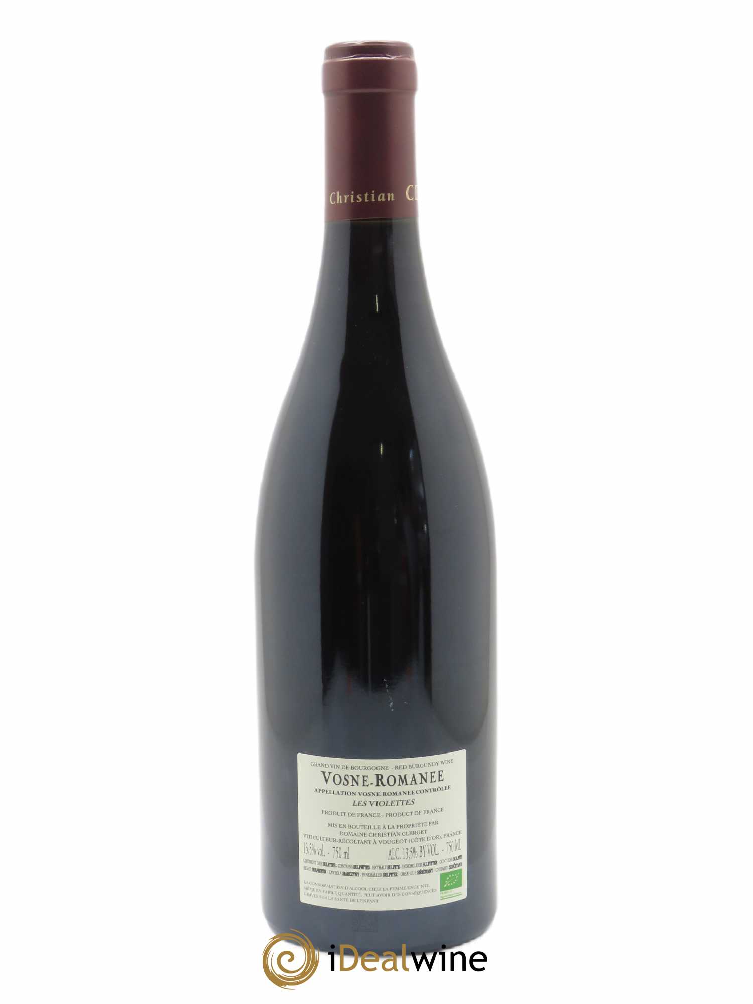 Vosne-Romanée Les Violettes Christian Clerget 2019 - Lot de 1 bouteille - 1