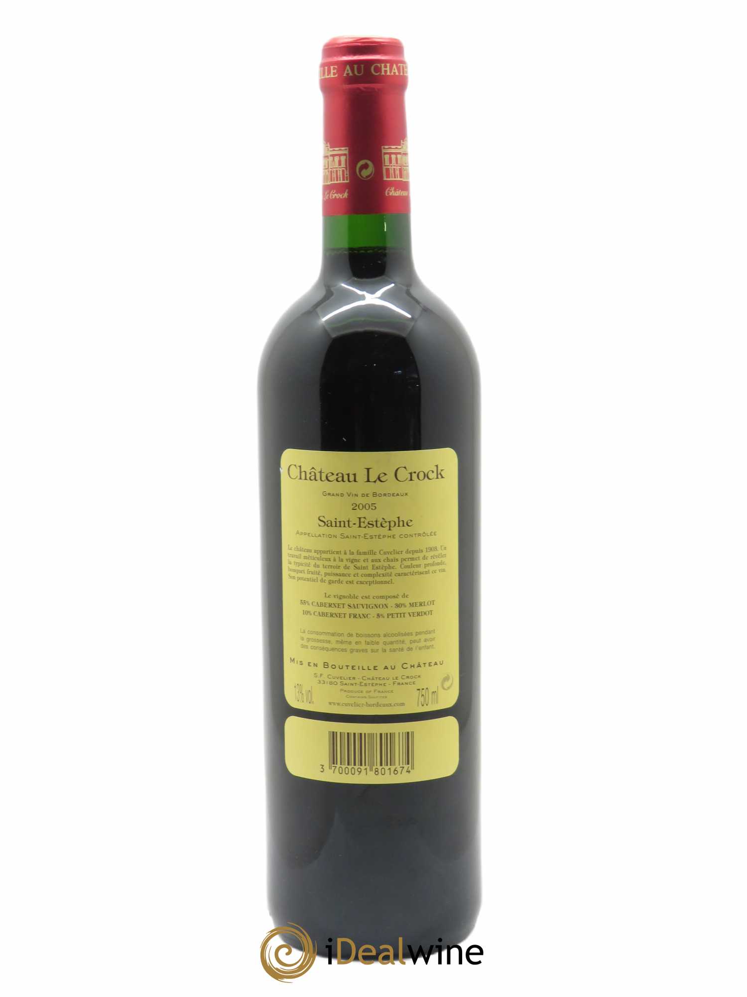 Château le Crock Cru Bourgeois 2005 - Lot de 1 bouteille - 1