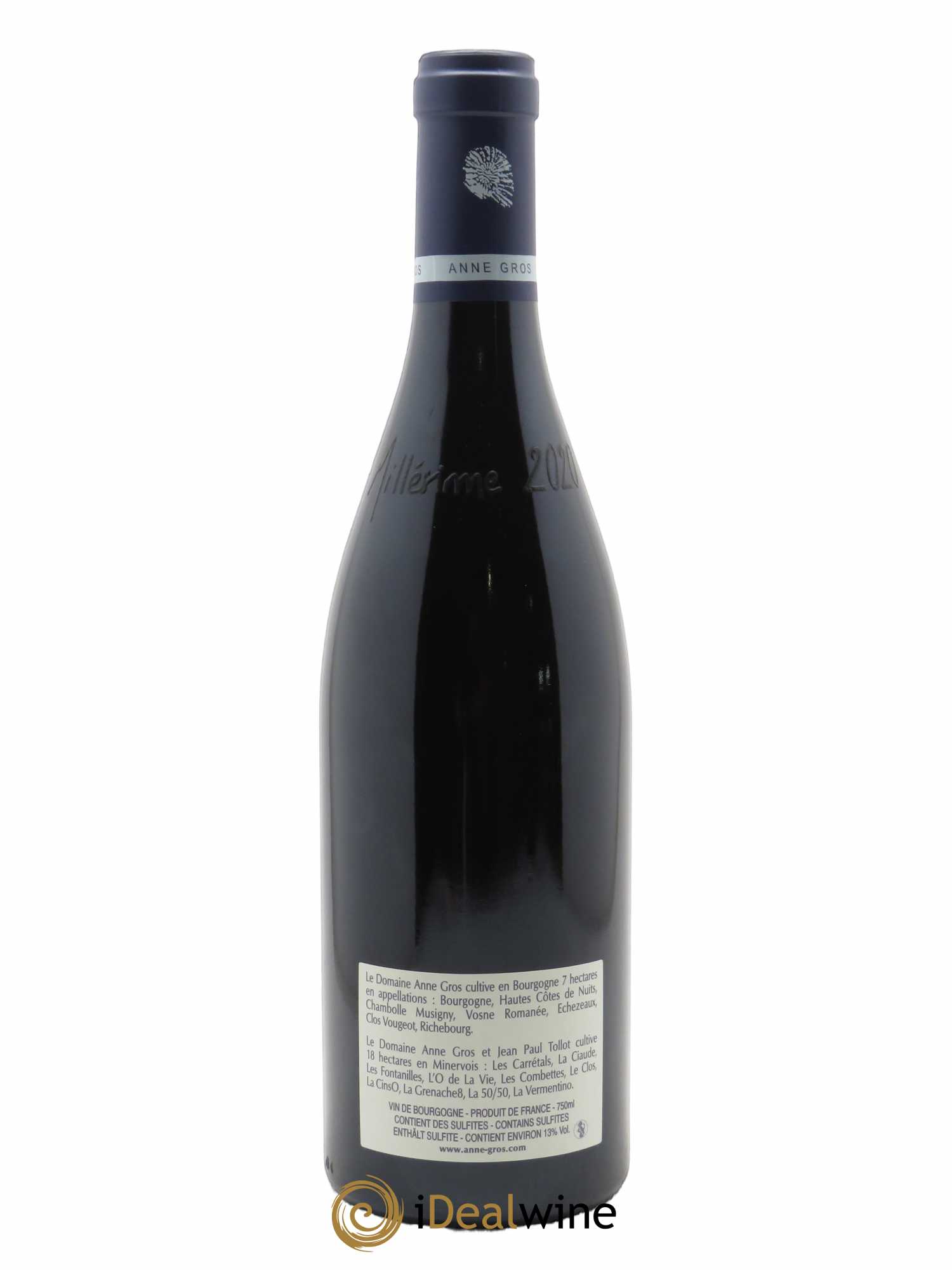 Vosne-Romanée Les Barreaux Anne Gros 2020 - Lot de 1 bouteille - 1