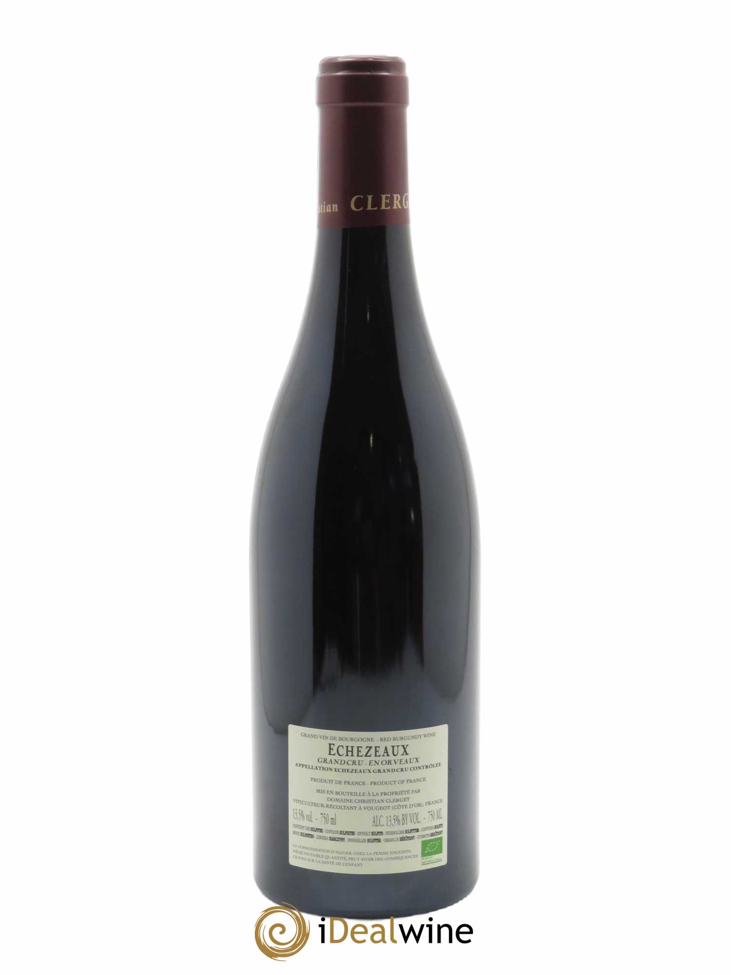 Echezeaux Grand Cru En Orveaux Christian Clerget 2019 - Lot de 1 bouteille - 1
