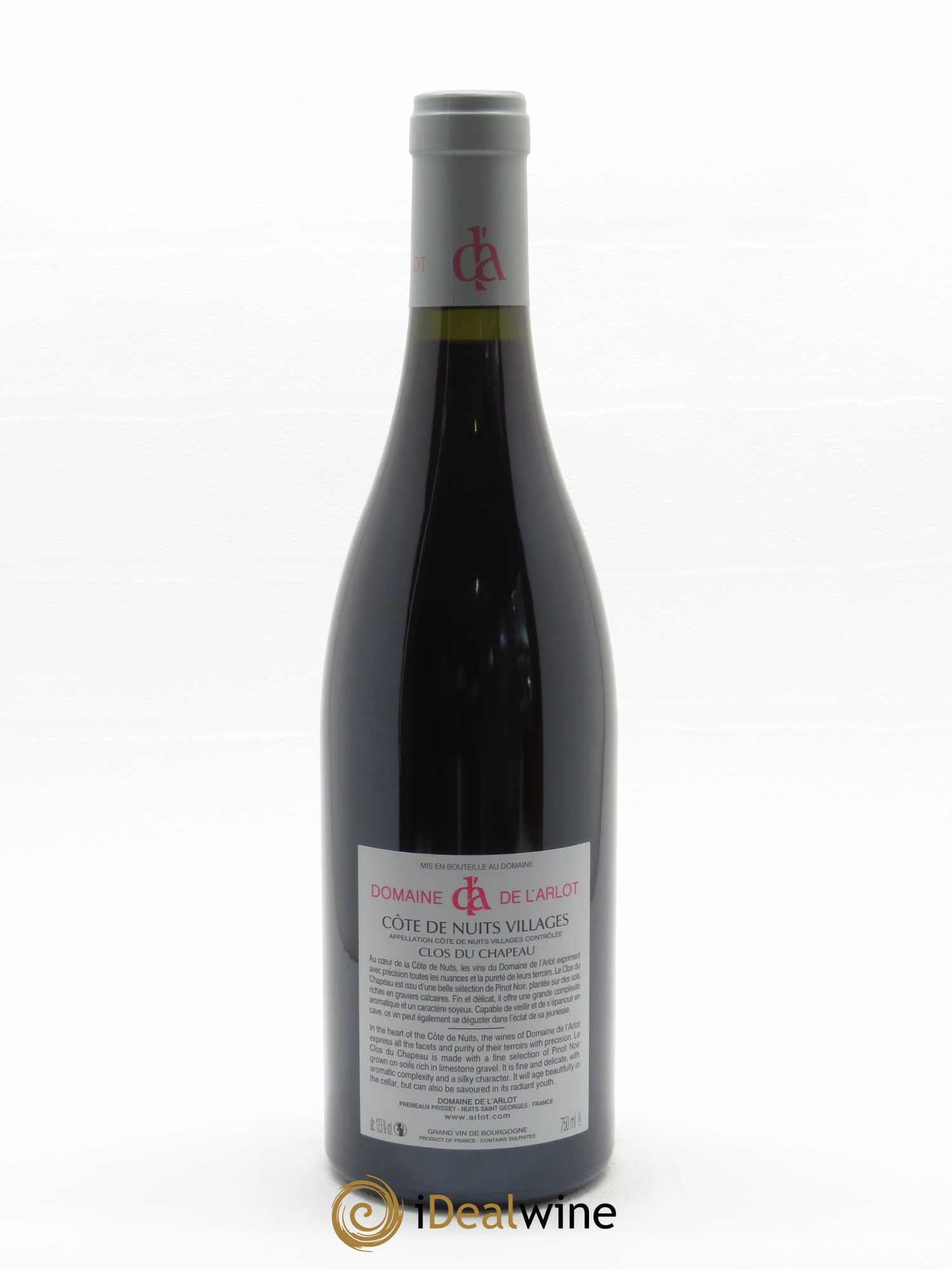 Côte de Nuits-Villages Clos du Chapeau Domaine de l'Arlot 2019 - Lot de 1 bouteille - 1