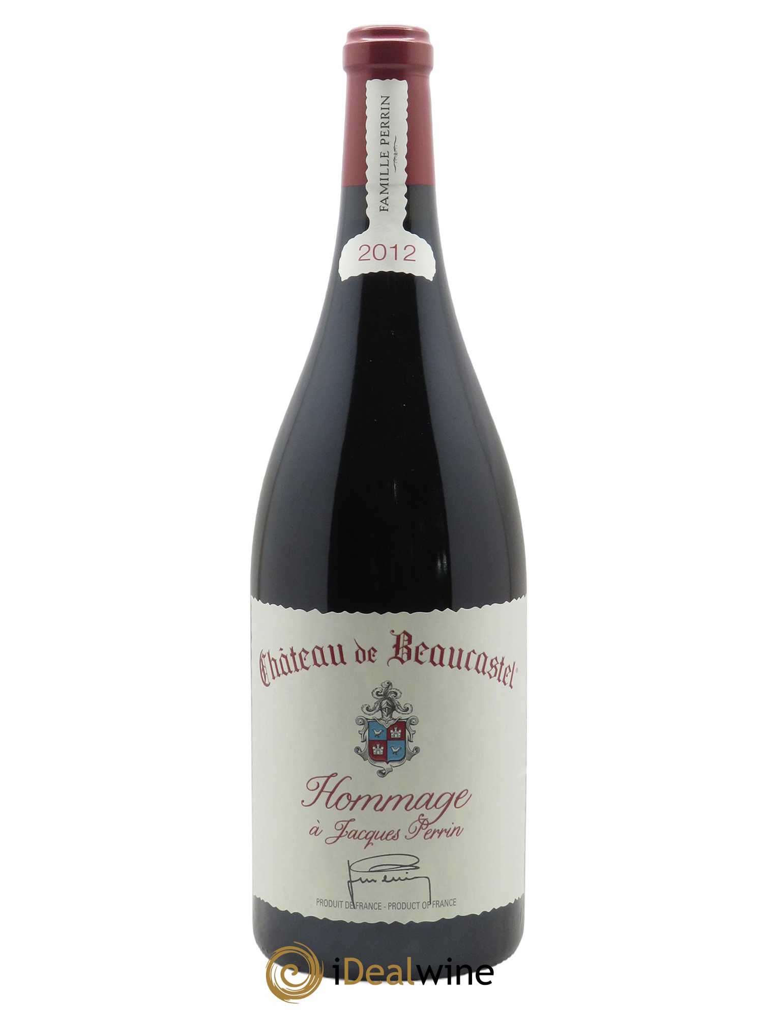 Châteauneuf-du-Pape Château de Beaucastel Hommage à Jacques Perrin Famille Perrin 2012 - Lot de 1 magnum - 1