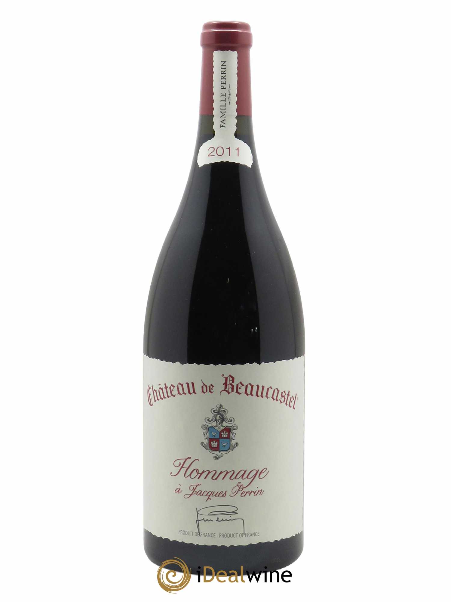 Châteauneuf-du-Pape Château de Beaucastel Hommage à Jacques Perrin Famille Perrin  2011 - Lot of 1 magnum - 1